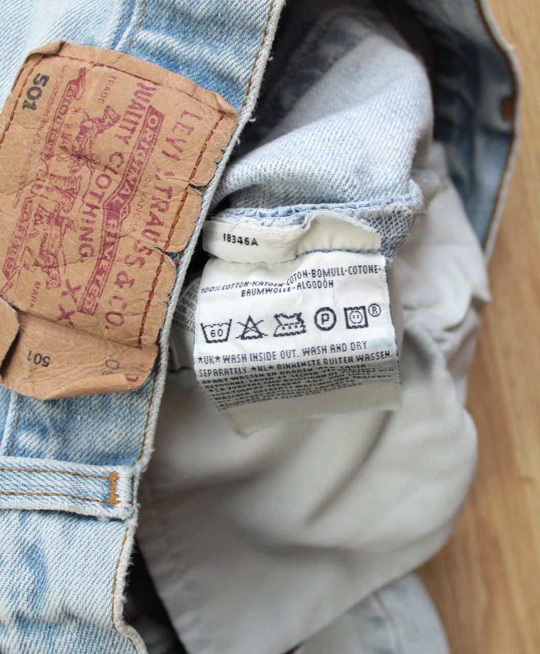 Levi's 🔥 Vintage Levis 29x30 Distressed Denim Washed Pants Jeans Size US 29 - 6 Thumbnail
