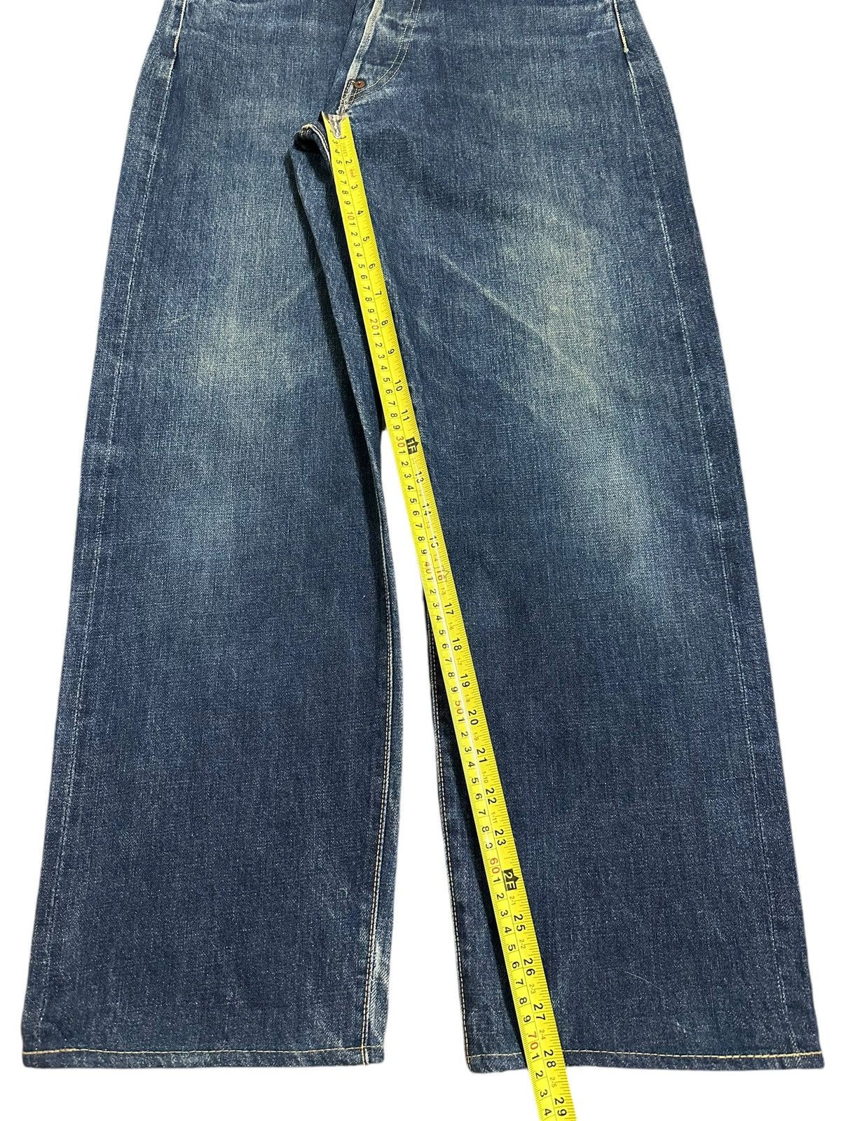 Evisu Vintage 80s Usa Evis Selvedge Faded Wash Style Baggy Jeans Size US 30 / EU 46 - 22 Thumbnail