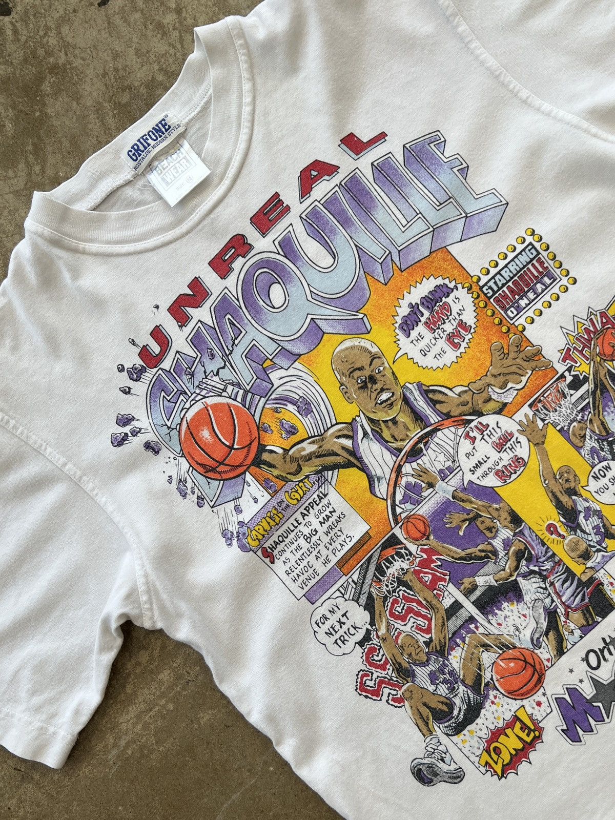 NBA × Vintage Vintage Shaquille O’Neal Shaq Orlando Magic Comic Tee Medium Size US M / EU 48-50 / 2 - 1 Thumbnail