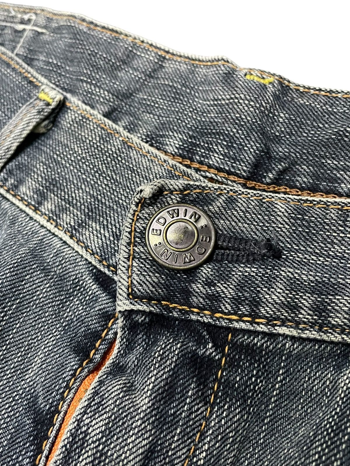 Edwin × Hysteric Glamour Edwin XV-Function Boro Heavy stitched Spiral Cropped Jeans Size US 34 / EU 50 - 13 Thumbnail