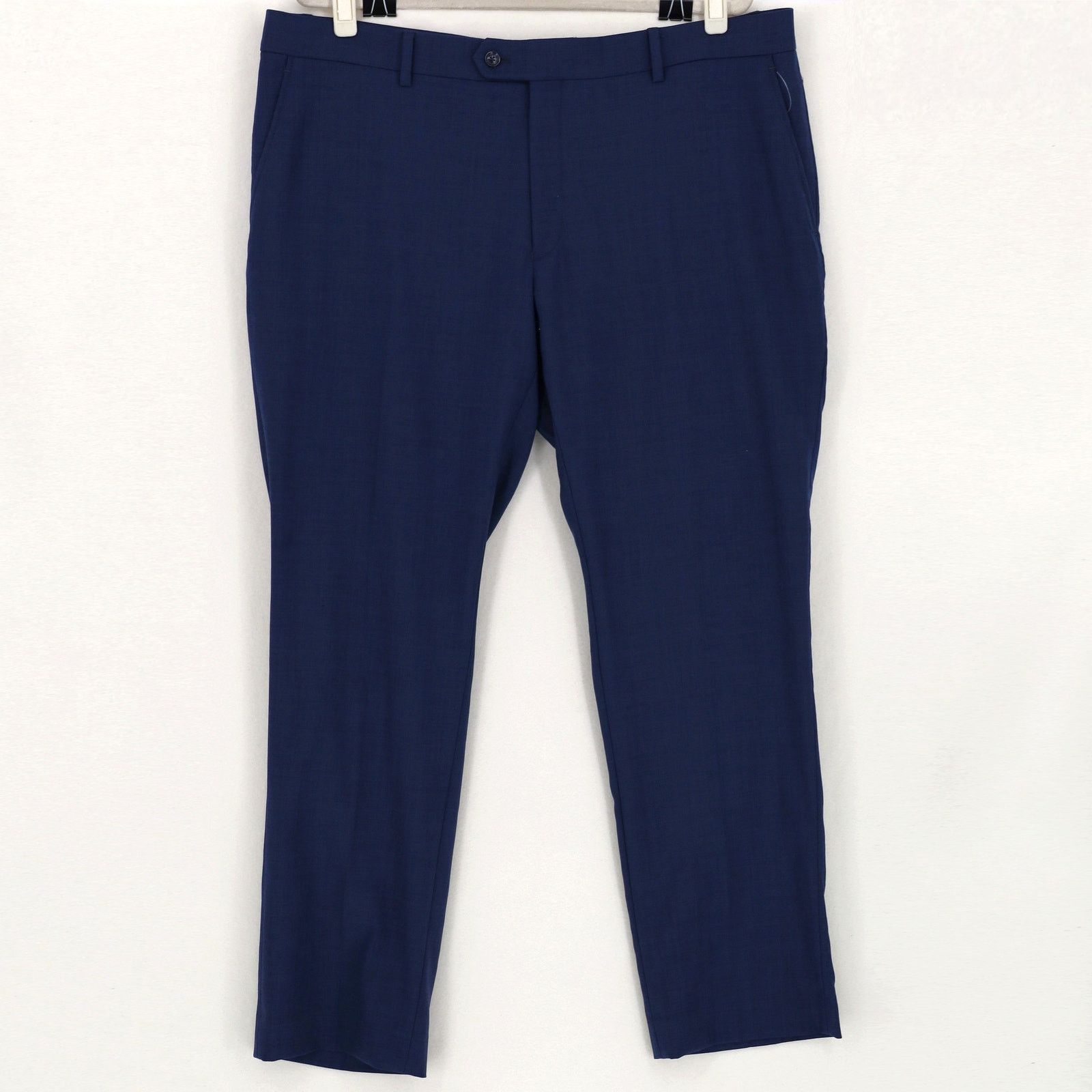 Tommy Hilfiger Tommy Hilfiger Men's Blue Wool TH-Flex Suit Pants Size 40x30 Size US 40 / EU 56 - 4 Thumbnail