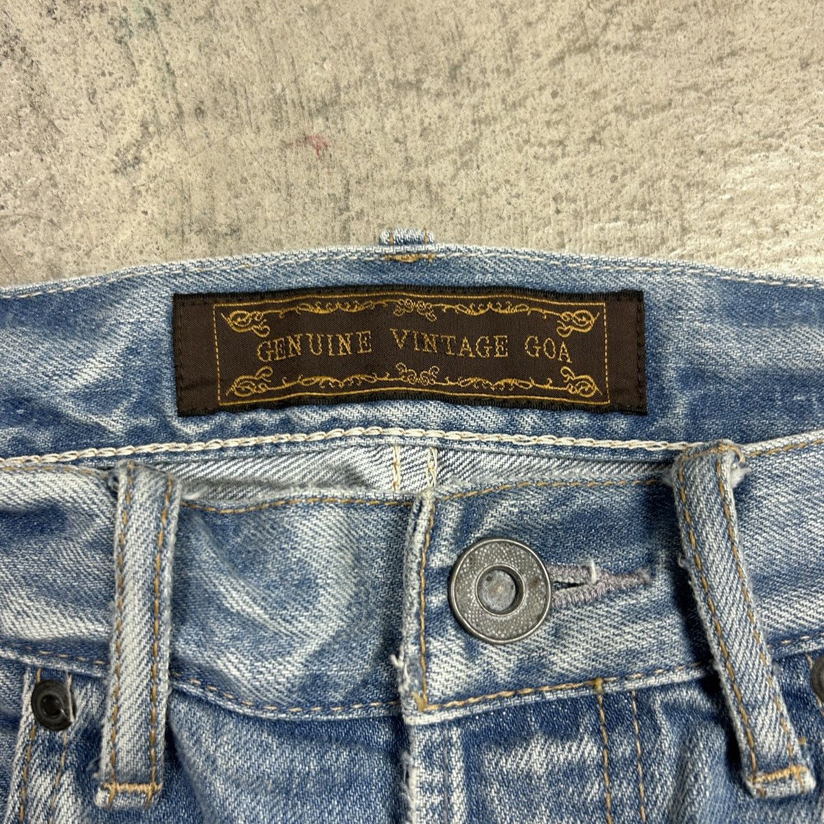 Japanese Brand genuine vintage g.o.a selvedge jeans Size US 30 / EU 46 - 17 Thumbnail