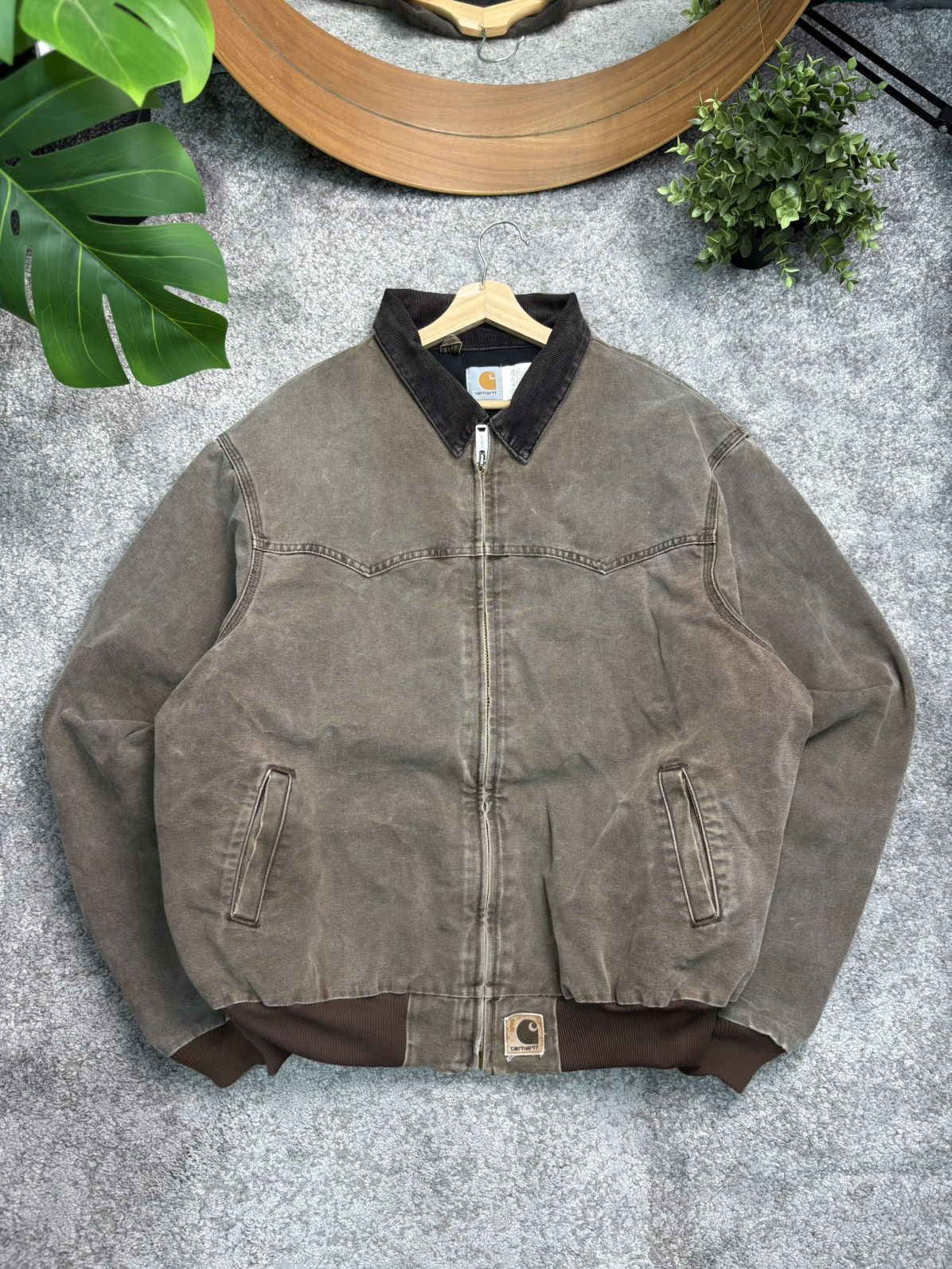 Carhartt × Vintage Vintage Carhartt Santa Fe Jacket Faded Size US XXL / EU 58 / 5 - 1 Thumbnail
