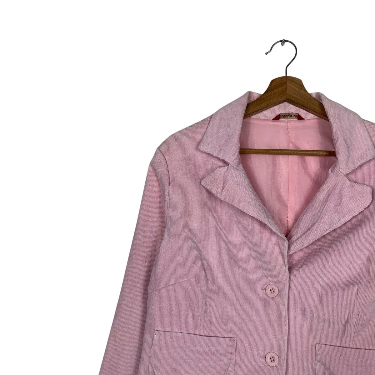 Guess GUESS JEANS Pink Corduroy Crop Jacket #2158-C95 Size XL / US 12-14 / IT 48-50 - 6 Thumbnail