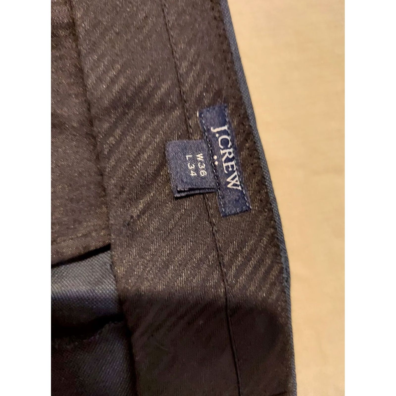 J.Crew Mens J. Crew Dress Pants Slim 36x34 Navy Blue Chino Khaki Trousers Slacks Pants Blue Mens Size US 36 / EU 52 - 6 Thumbnail