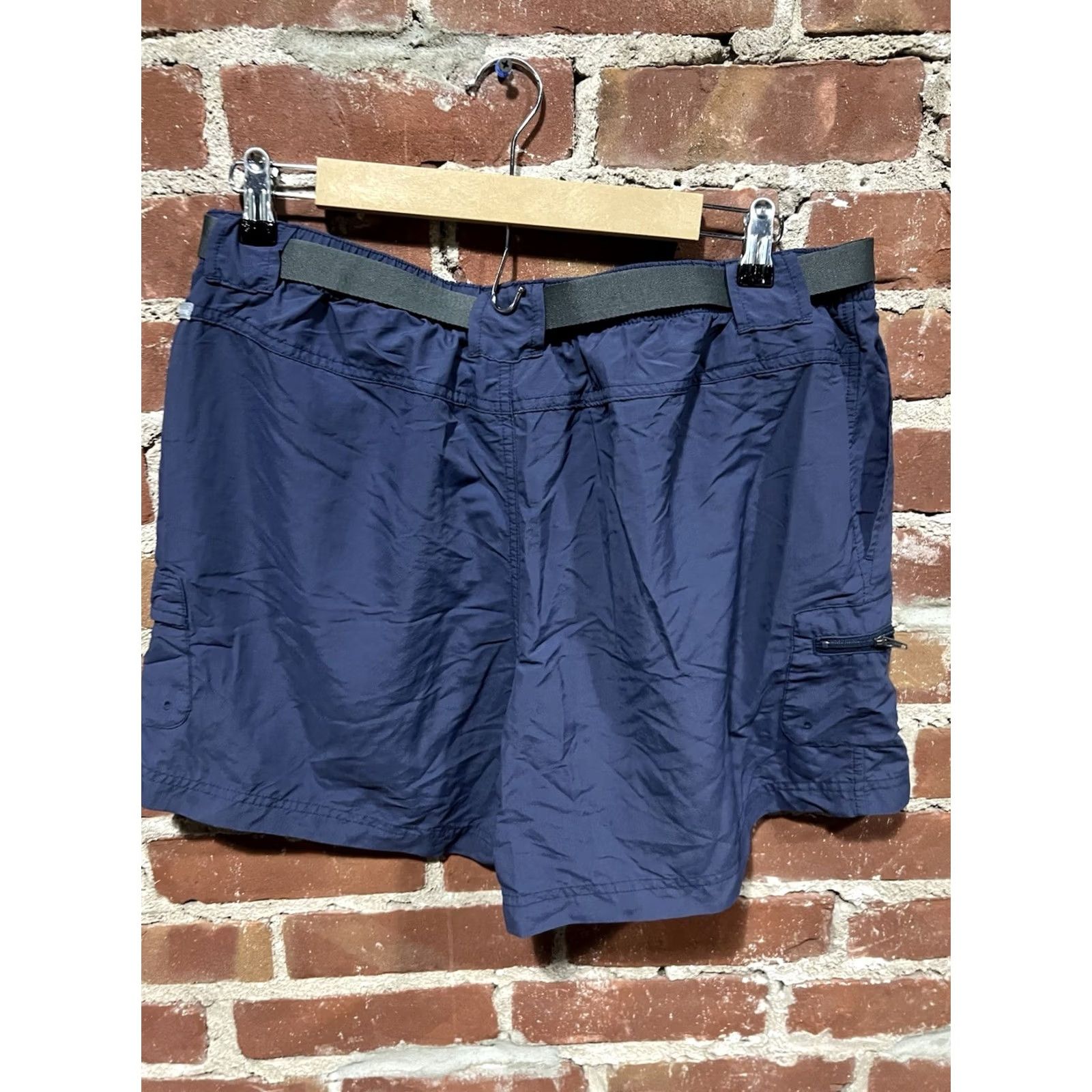 Vintage Columbia Mens XL Belted Nylon Cargo Omni Shade Outdoor Blue Shorts Size US 36 / EU 52 - 3 Thumbnail
