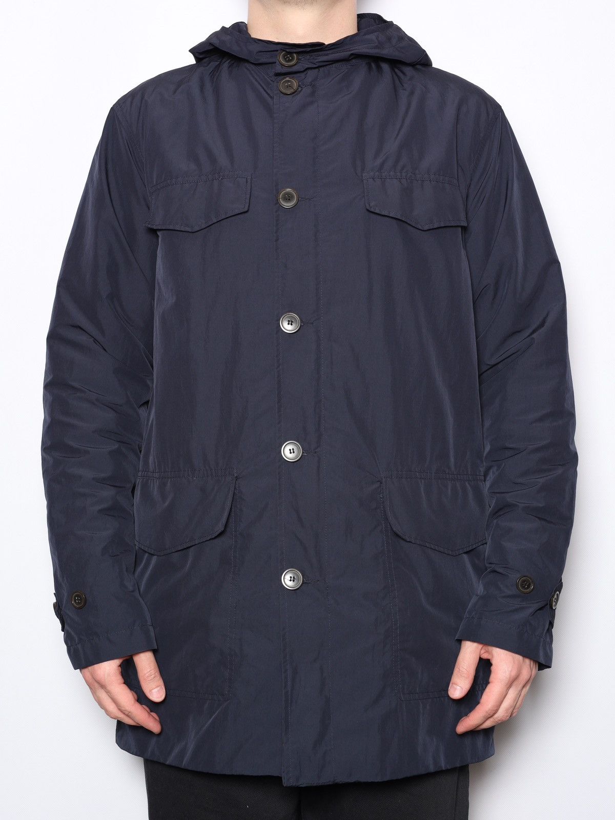 Our Legacy Our Legacy Navy Cloud Jacket Parka 2 in 1 Coat Nylon Size US XL / EU 56 / 4 - 6 Thumbnail