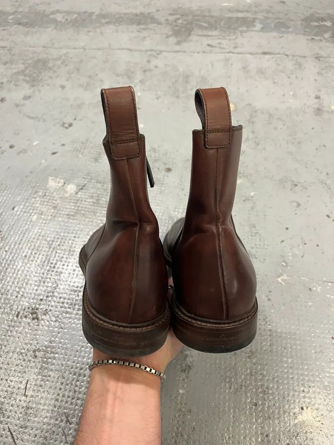 Gucci Gucci Brown Leather Side-Zip Boots Size US 7 / IT 37 - 6 Thumbnail