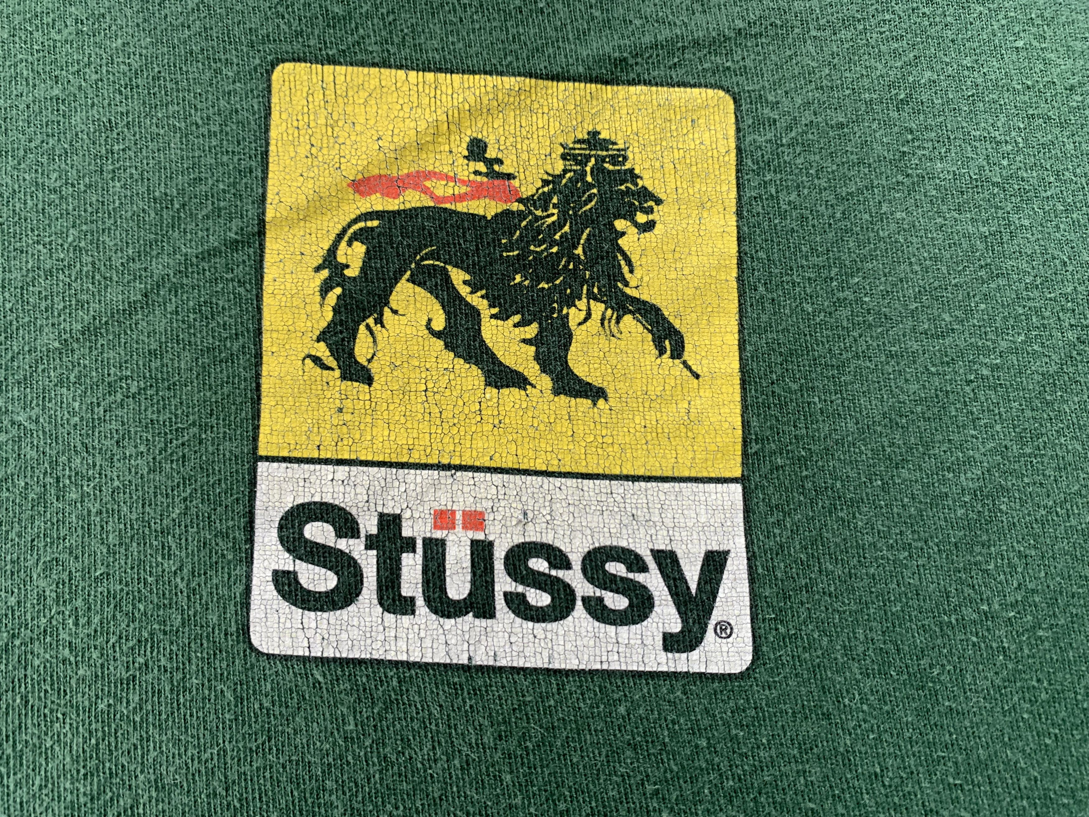 Stussy × Vintage Vintage Stussy Lion Center Logo Cotton T-Shirt Size US XL / EU 56 / 4 - 5 Thumbnail