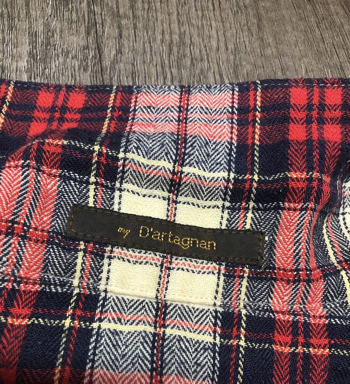 Designer × Japanese Brand × Vintage Vintage D'artagnan Flannel 4 Pocket Button Up Shirt Size M / US 6-8 / IT 42-44 - 9 Thumbnail