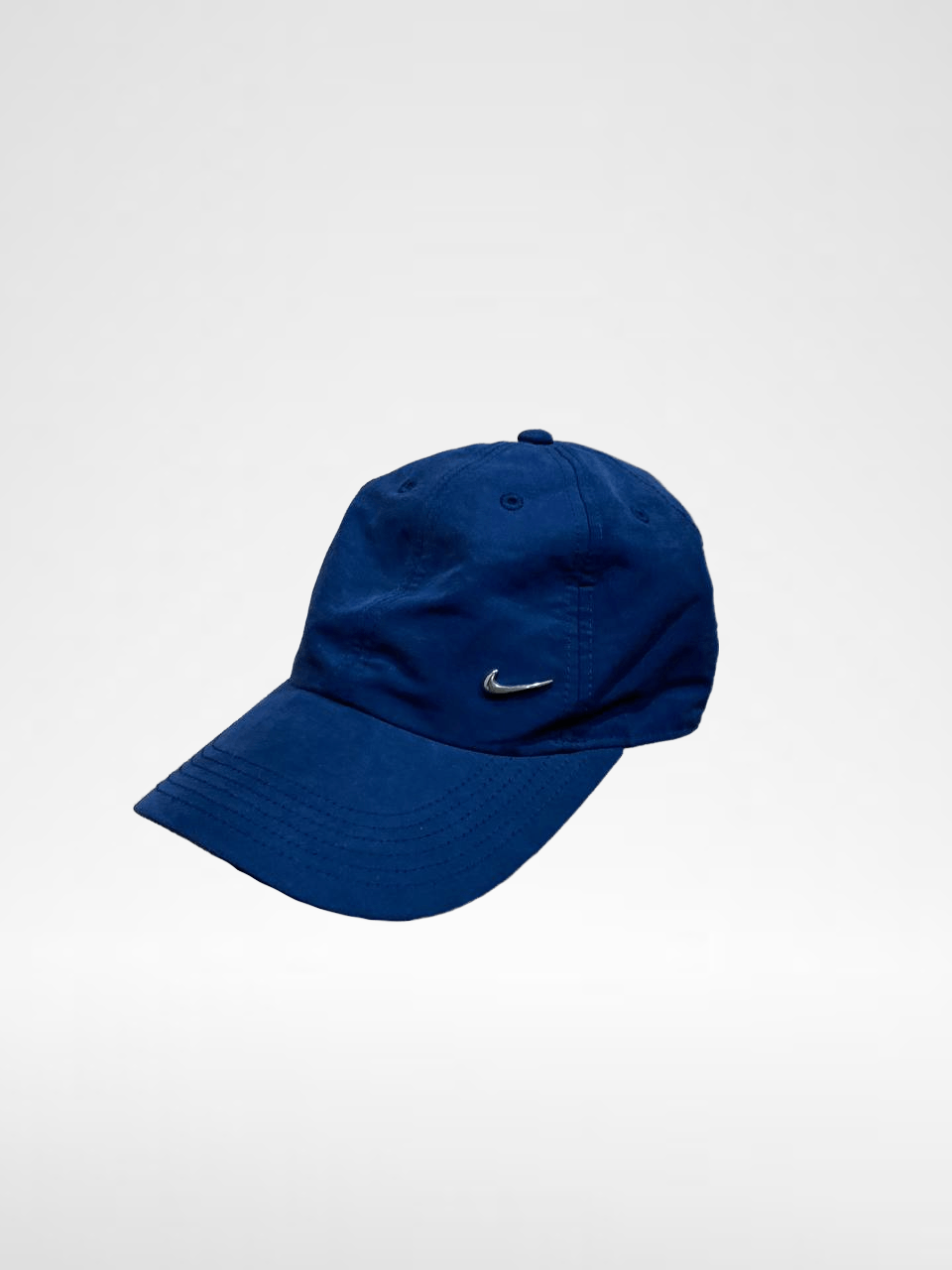Nike VINTAGE Blue Cap One Size NIKE Logo Metal Size ONE SIZE - 1 Thumbnail