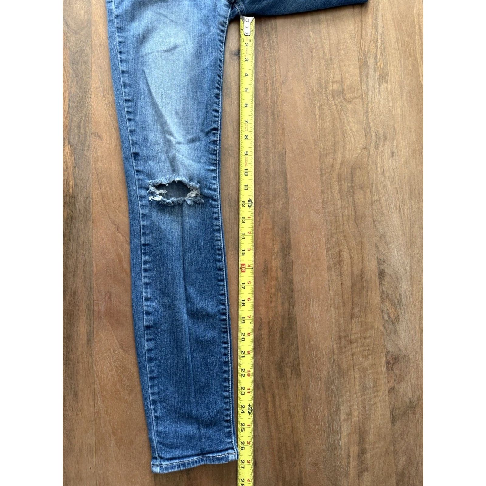 Paige Paige Verdugo Ankle Jeans Womens 25 Jeans Blue Light Wash Slim Stretch Denim Regular 5-Pocket Mens? Size 42" / US 20 - 7 Thumbnail
