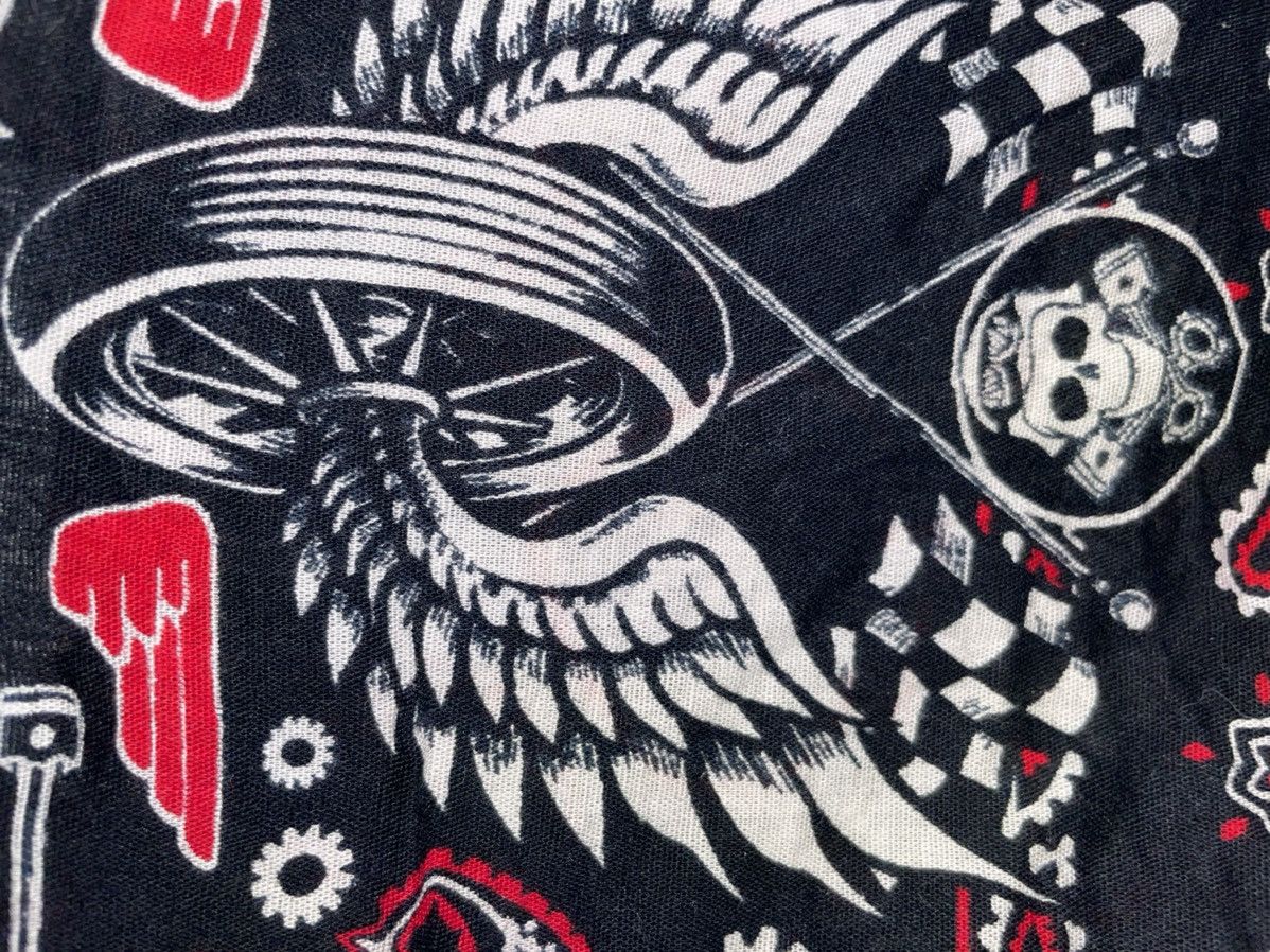 Vintage Vintage 70’s Trunk Up Motorcycle Authentic Bandana!! Rare Size ONE SIZE - 2 Thumbnail