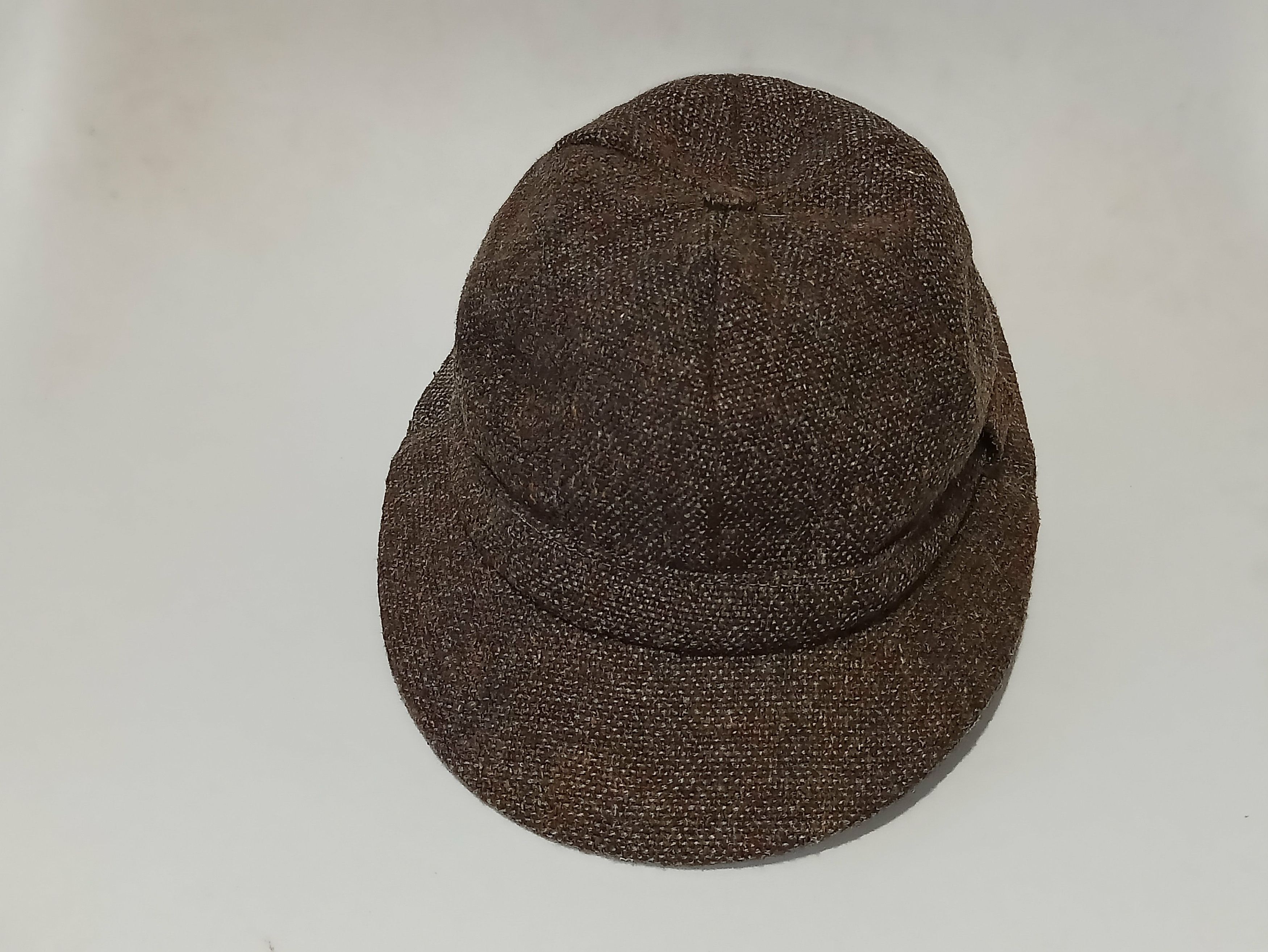 Barbour × Vintage Barbour Wool Tweed Hat 70s Size ONE SIZE - 7 Thumbnail