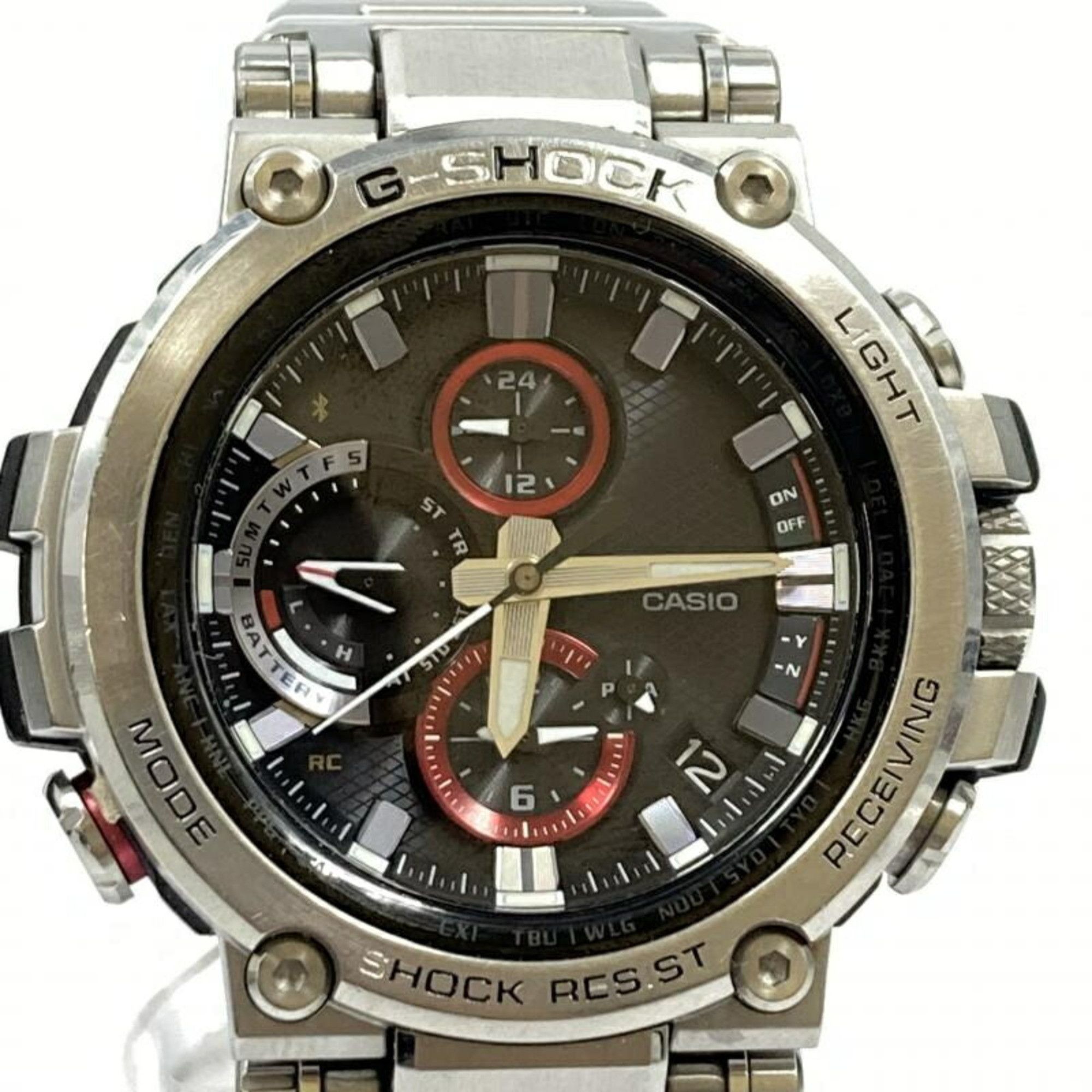 image of Casio G-Shock Watch Mtg-B1000D-1Ajf Mt-G Casio G-Shock Radio Solar Mobile Link Silver, Women's
