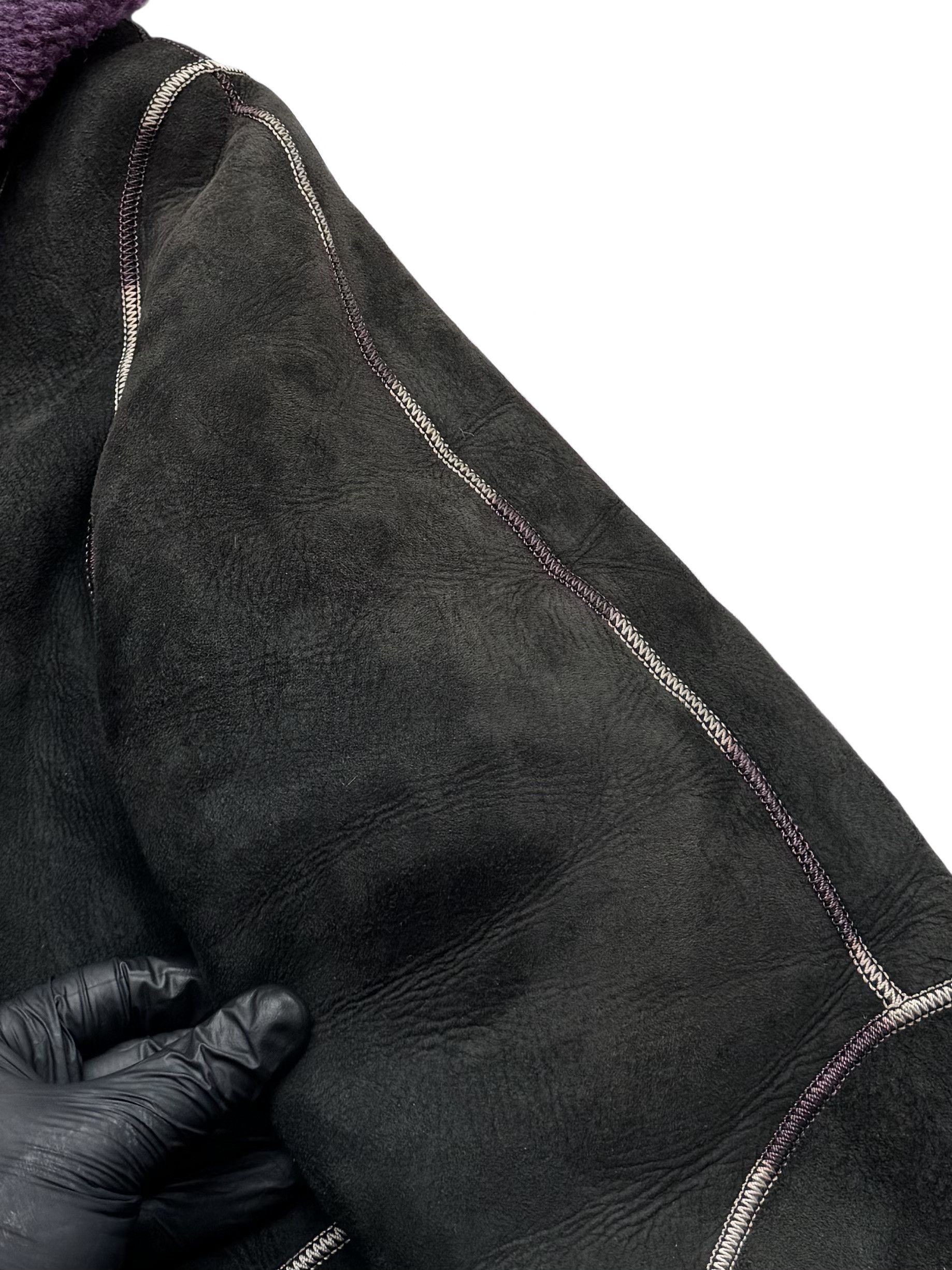 Vintage Vintage Real Sheepskin Coat With Hood Size M / US 6-8 / IT 42-44 - 4 Thumbnail