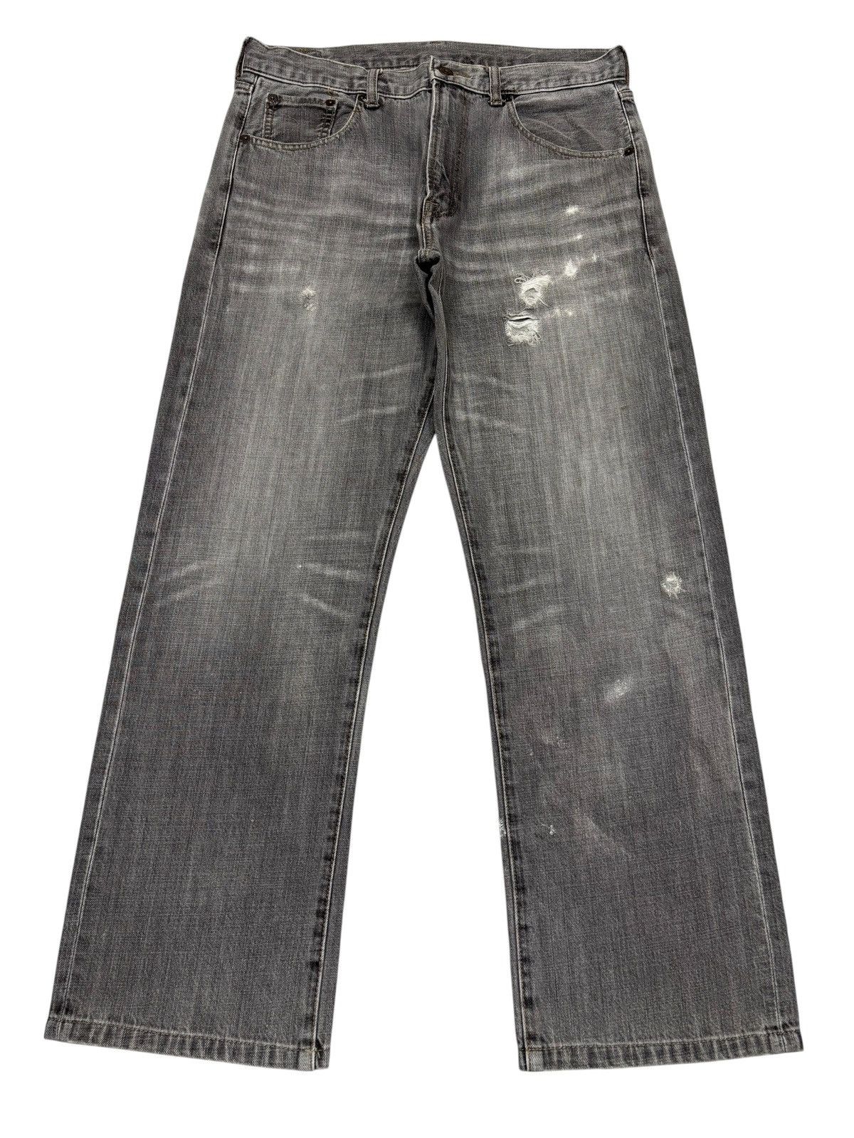 Hysteric Glamour Vintage Villand Faded Black Japanese Style Distressed Denim Size US 33 - 1 Thumbnail