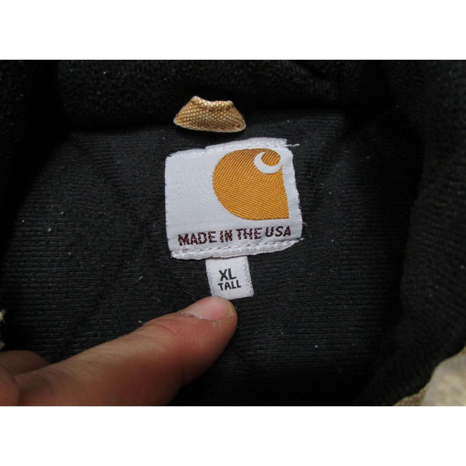 Carhartt VINTAGE Carhartt J140 Jacket XL Tall Brown Duck Quilted Lined Hooded USA Logo Bomber Workwear Mens BIG & TALL Jacket Size US XL / EU 56 / 4 - 5 Thumbnail