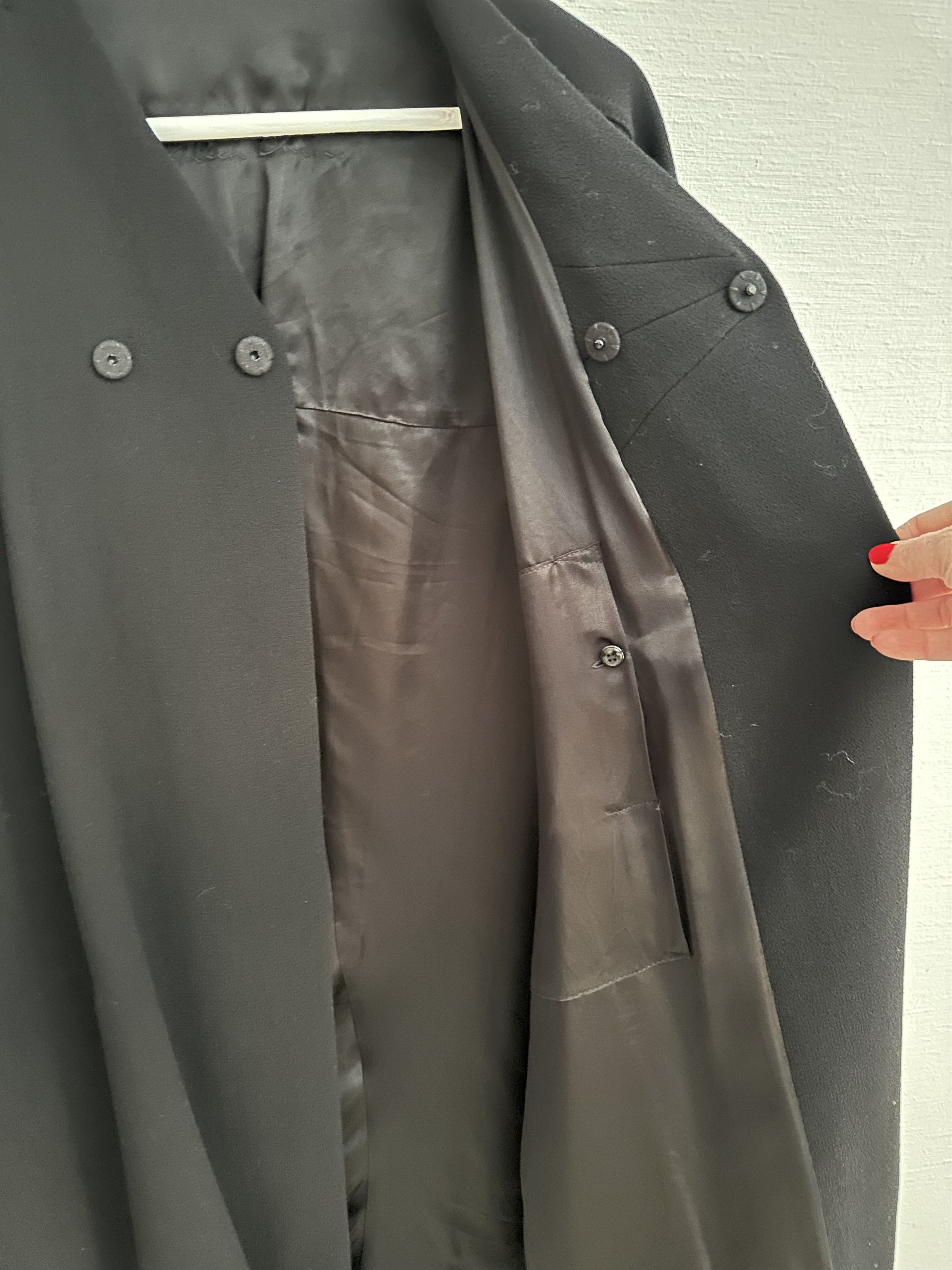 Rick Owens Light wool coat Size L / US 10 / IT 46 - 4 Thumbnail