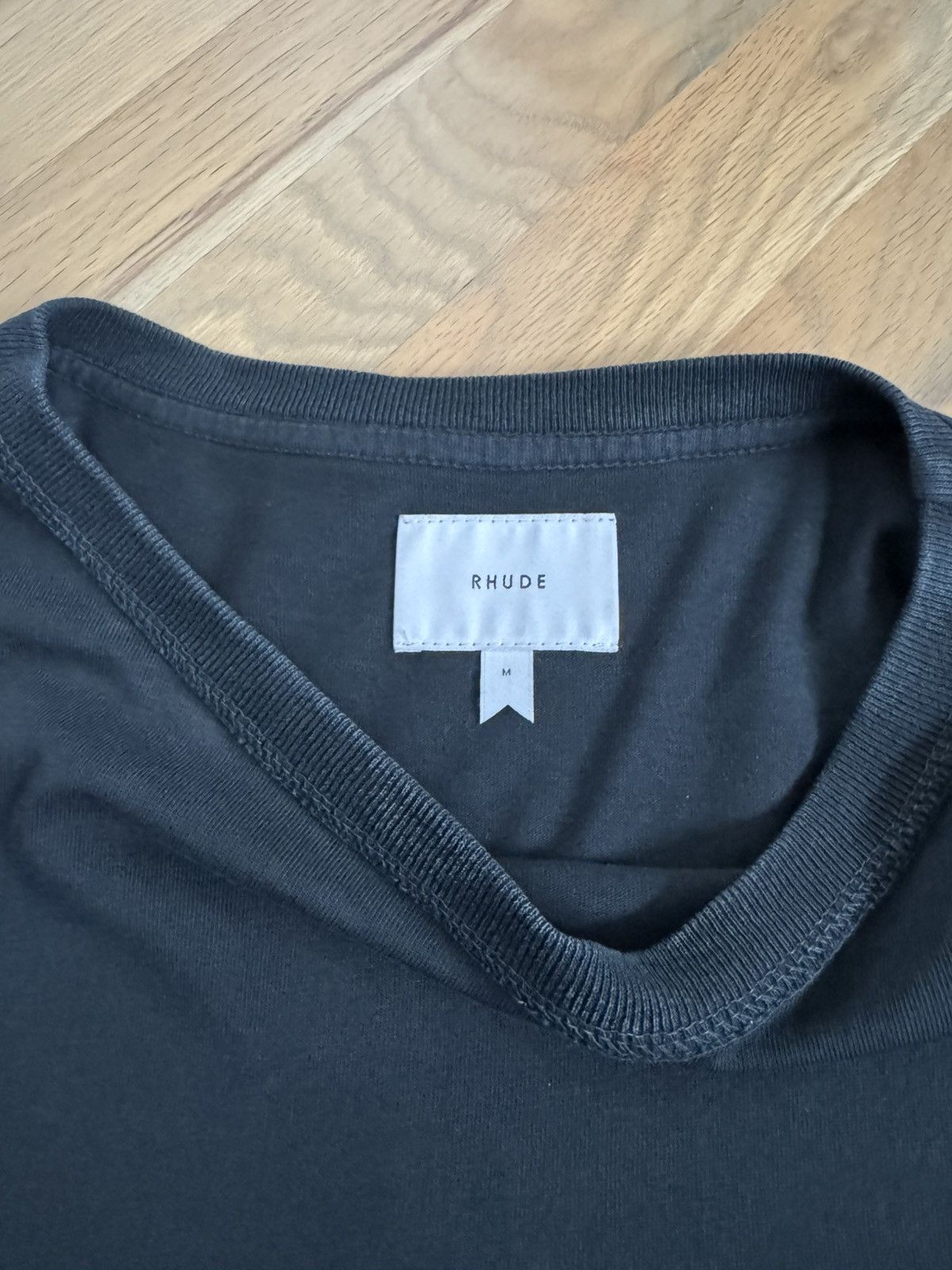 Rhude Rhude Black Reverse LS Tee Size US M / EU 48-50 / 2 - 2 Thumbnail
