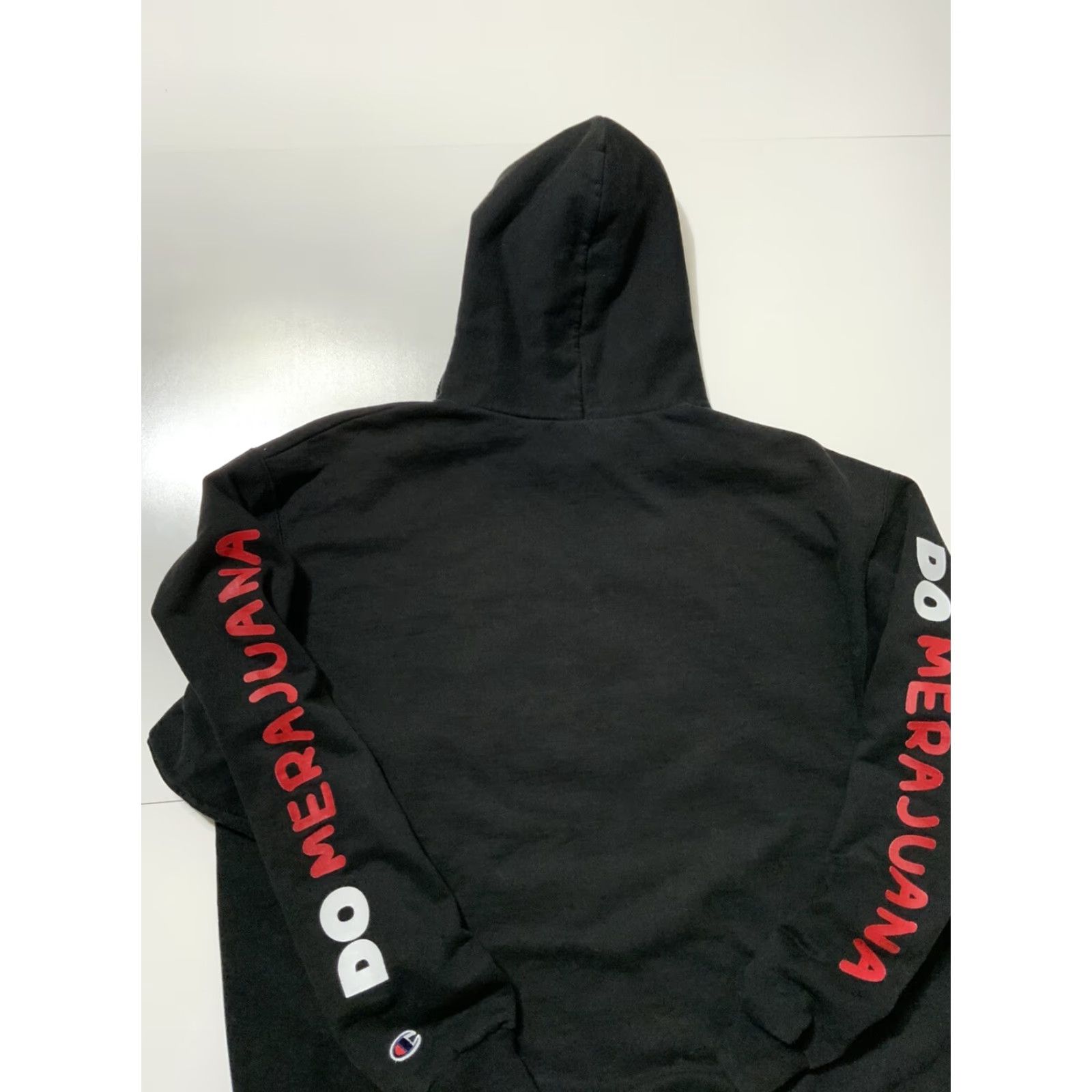 Champion VINTAGE Champion X Merajuana Dont Do Weed Puff Print Black Sweatshirt Hoodie XL Mens Size US XL / EU 56 / 4 - 4 Thumbnail