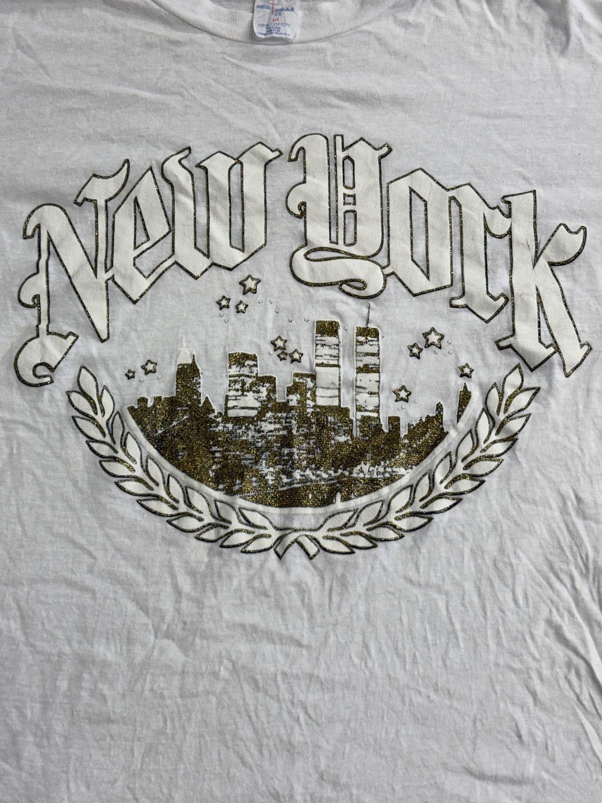 Other Vintage New York City Tourist Tee Gold Glitter Twin Towers M Size US M / EU 48-50 / 2 - 3 Thumbnail