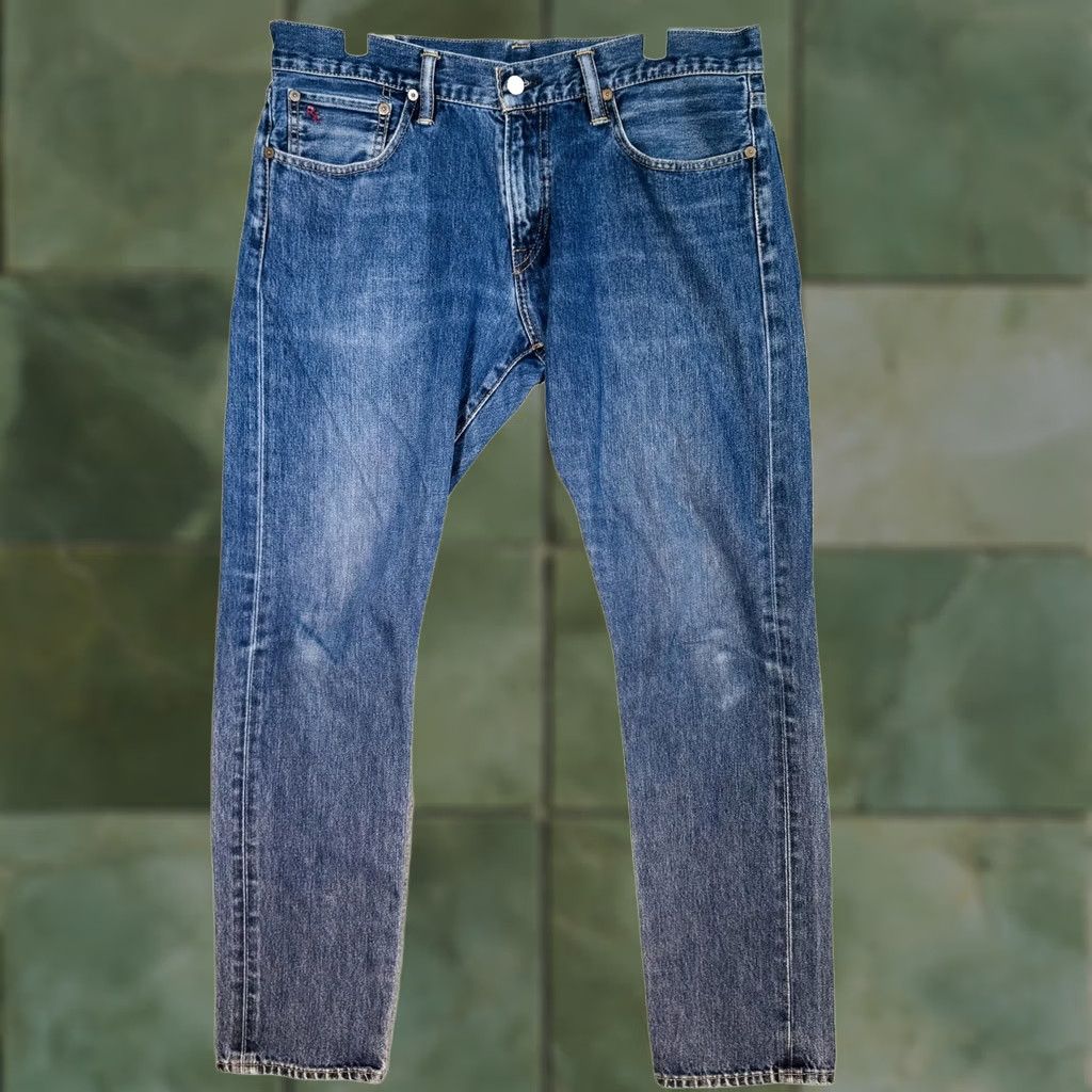 Polo Ralph Lauren VINTAGE Polo Ralph Lauren Jeans Mens 34x32 Blue Medium Wash Tapered Denim Polo Jeans Co. 5-Pocket Logo Zipper Button Size US S / EU 44-46 / 1 - 1 Thumbnail