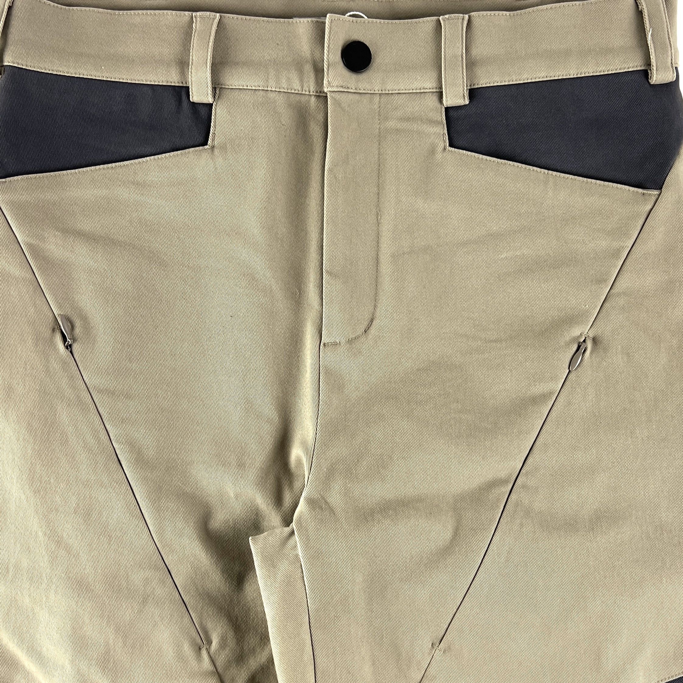 Cmmawear Olive Green Calathea Curved Seam Trousers
