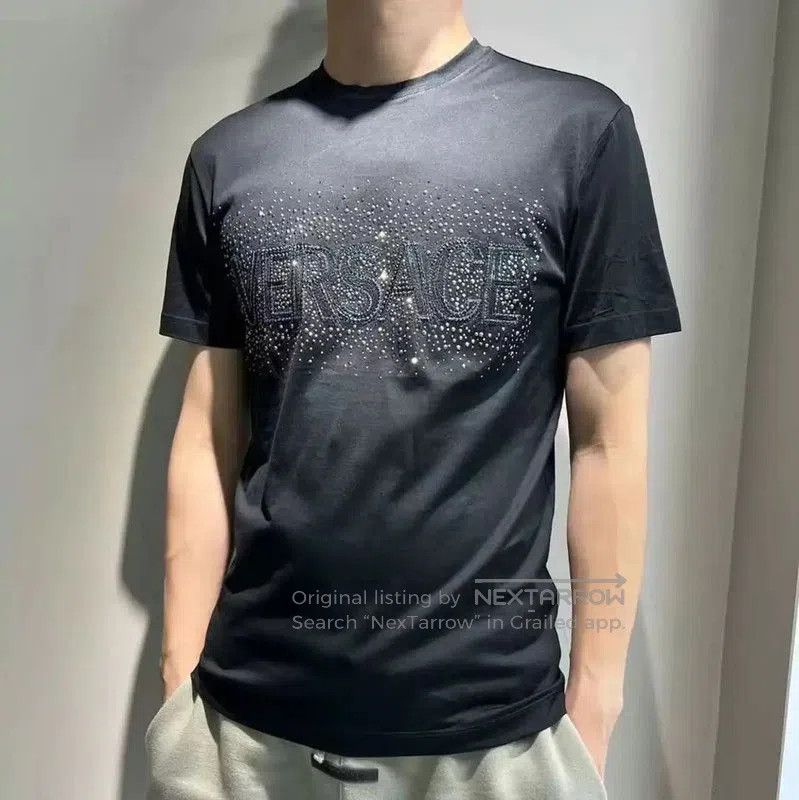 Versace Versace Black Logo Short Sleeve T-Shirt . Size US S / EU 44-46 / 1 - 7 Thumbnail