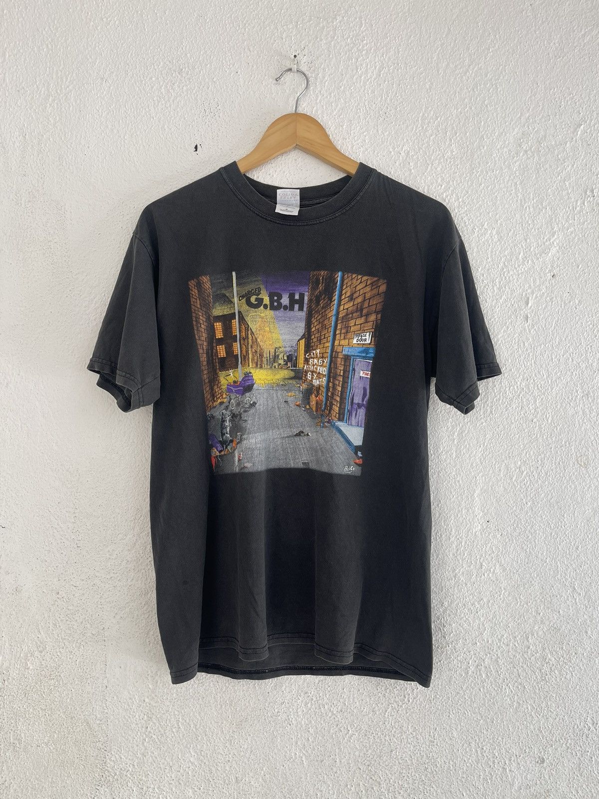 Band Tees × Vintage Vintage Charged GBH City Baby Attacked By Rats Size US M / EU 48-50 / 2 - 1 Thumbnail