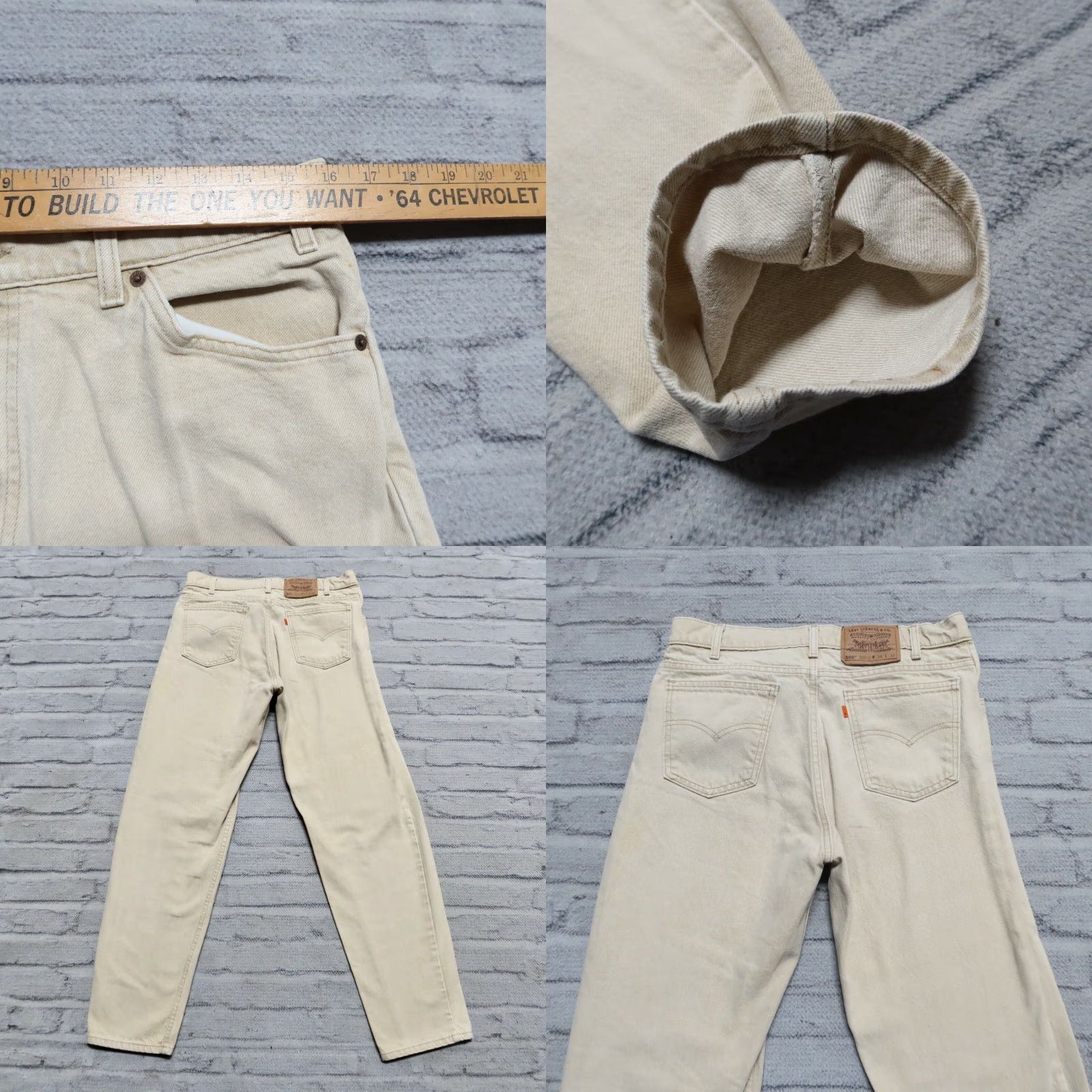 Levi's Vintage Levi's 550 Jeans Mens Tan Size 32 31 Denim Relaxed Fit Tapered Jeans Mens Tan 550 Vintage Levi's Jeans Size US 32 / EU 48 - 8 Thumbnail
