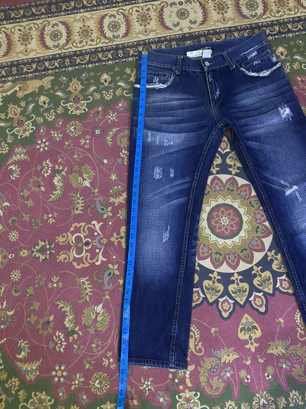 Dolce & Gabbana × Vintage 🔥RARE🔥DOLCE & GABBANA Distressed Denim Size US 33 - 17 Thumbnail