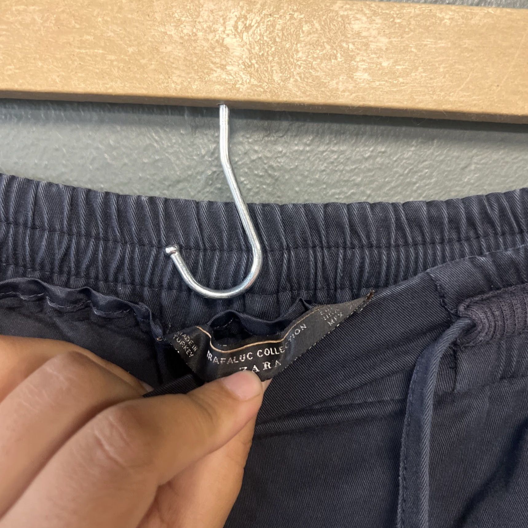Zara Zara Pants Women's Dress Pants Gray M Drawstring Medium Size 32" / US 10 / IT 46 - 2 Thumbnail