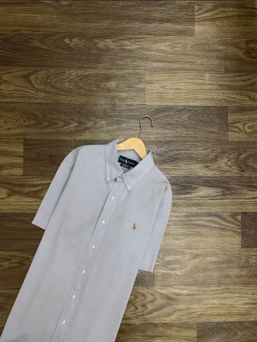 Ralph Lauren Mens Shirt RALPH LAUREN Cotton Chambray Short Sleeve Size US XXL / EU 58 / 5 - 1 Thumbnail