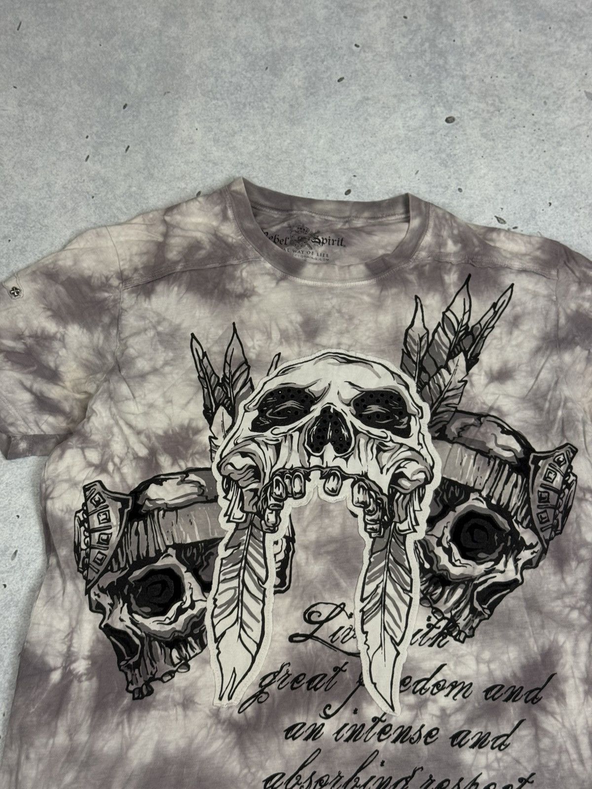 Affliction If Six Was Nine Affliction Style Skull Tee Y2K Size US L / EU 52-54 / 3 - 2 Thumbnail