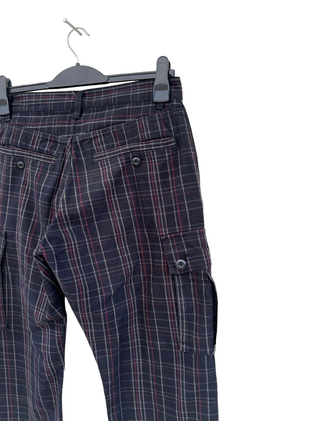 PPFM Vintage PPFM Checks Adjustable Hem Cargo Trouser Pant Size US 30 / EU 46 - 17 Thumbnail