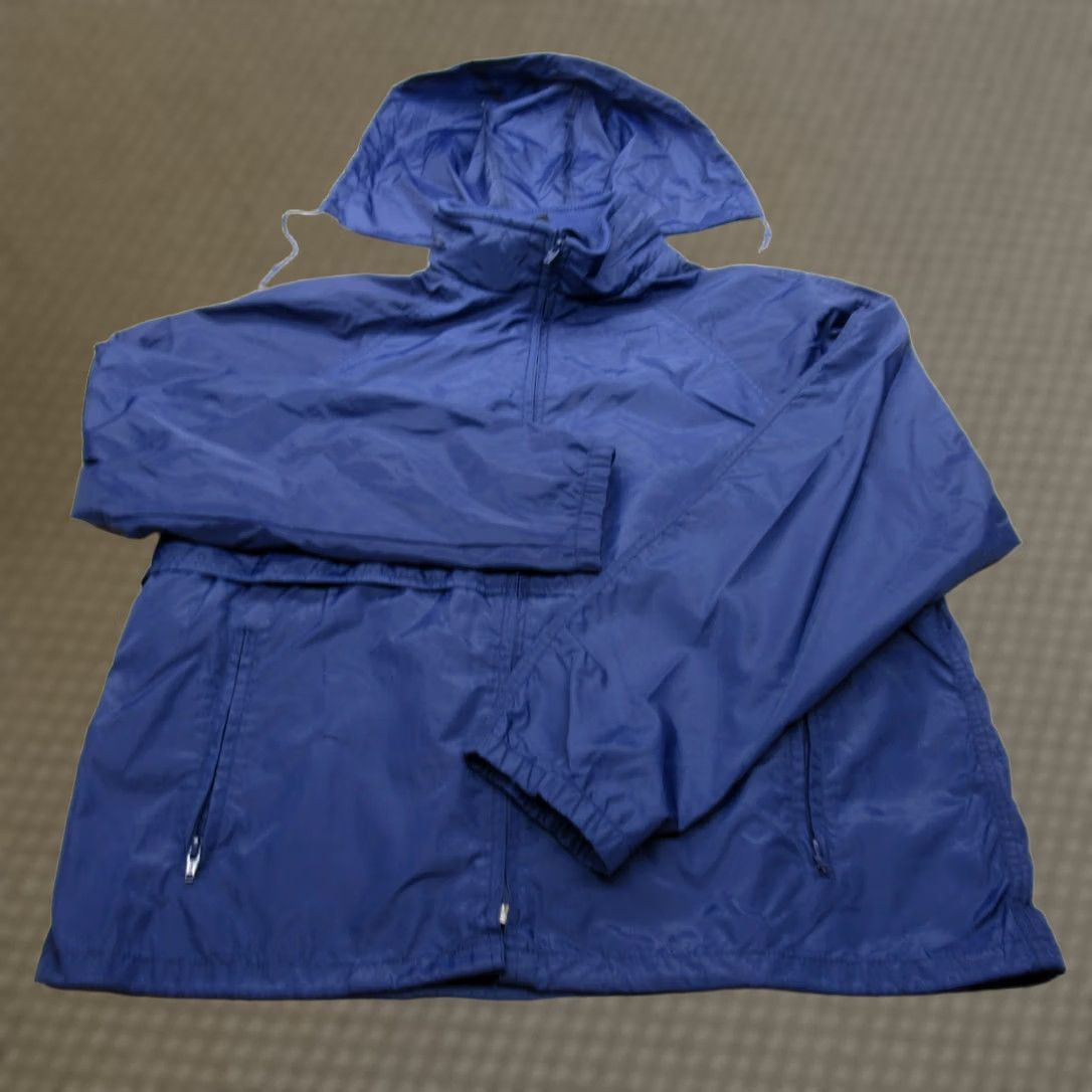 Eddie Bauer VTG Eddie Bauer Rain Jacket Mens Large Blue Lightweight Packable Stow Hood Nylon Size US L / EU 52-54 / 3 - 1 Thumbnail