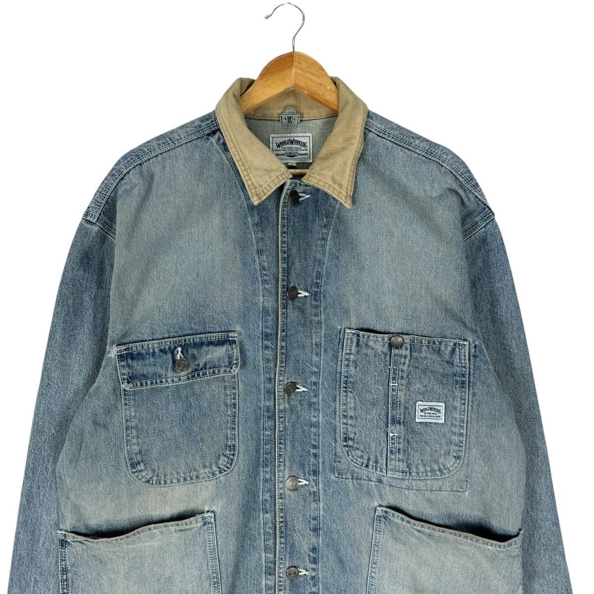 Big John ⚡️BIG JOHN DENIM CHORE WORKWEAR JACKET Size US L / EU 52-54 / 3 - 2 Thumbnail