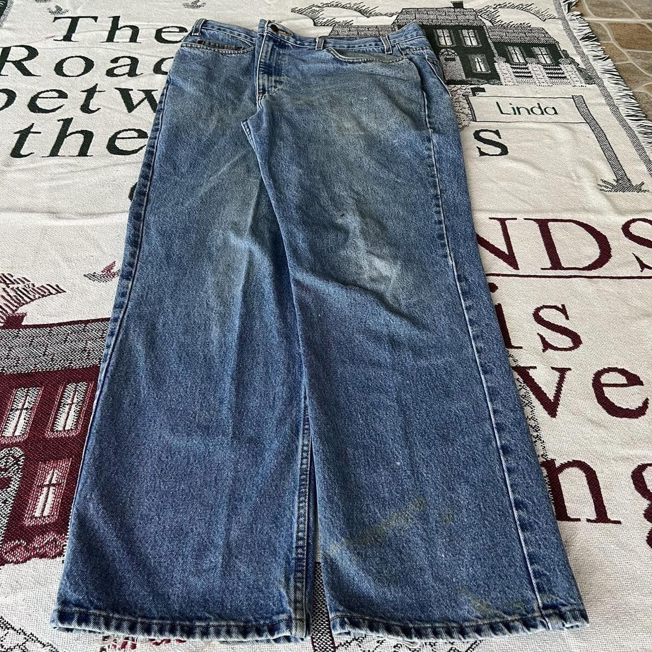 Vintage Vintage Y2K/2000s Super Baggy Grunge Medium wash Skater Style Denim Jeans! Size US 40 / EU 56 - 2 Thumbnail