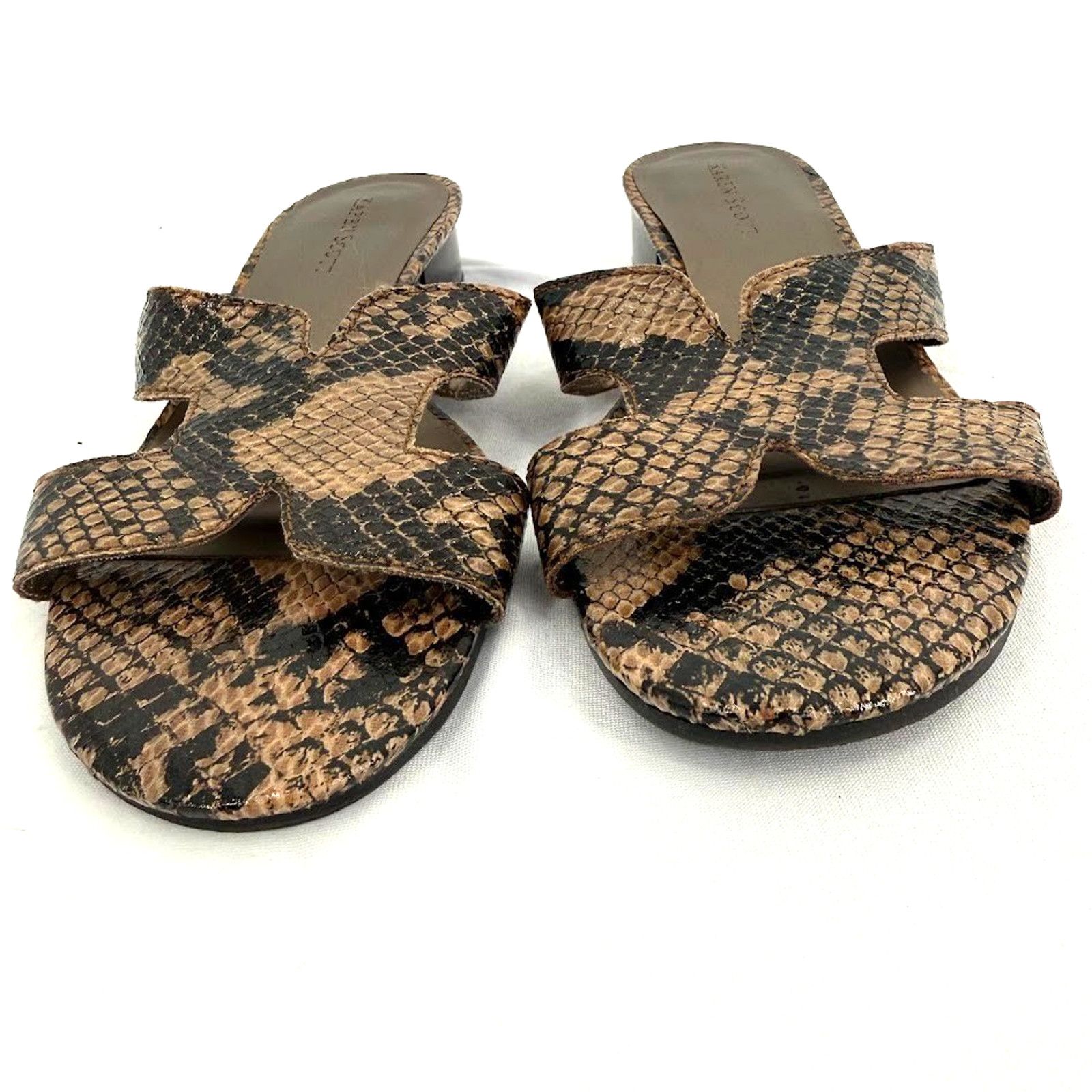 & Other Stories Karen Scott Womens 6M Slide Sandals Snake Toe Slip On Size US 6 / IT 36 - 4 Thumbnail