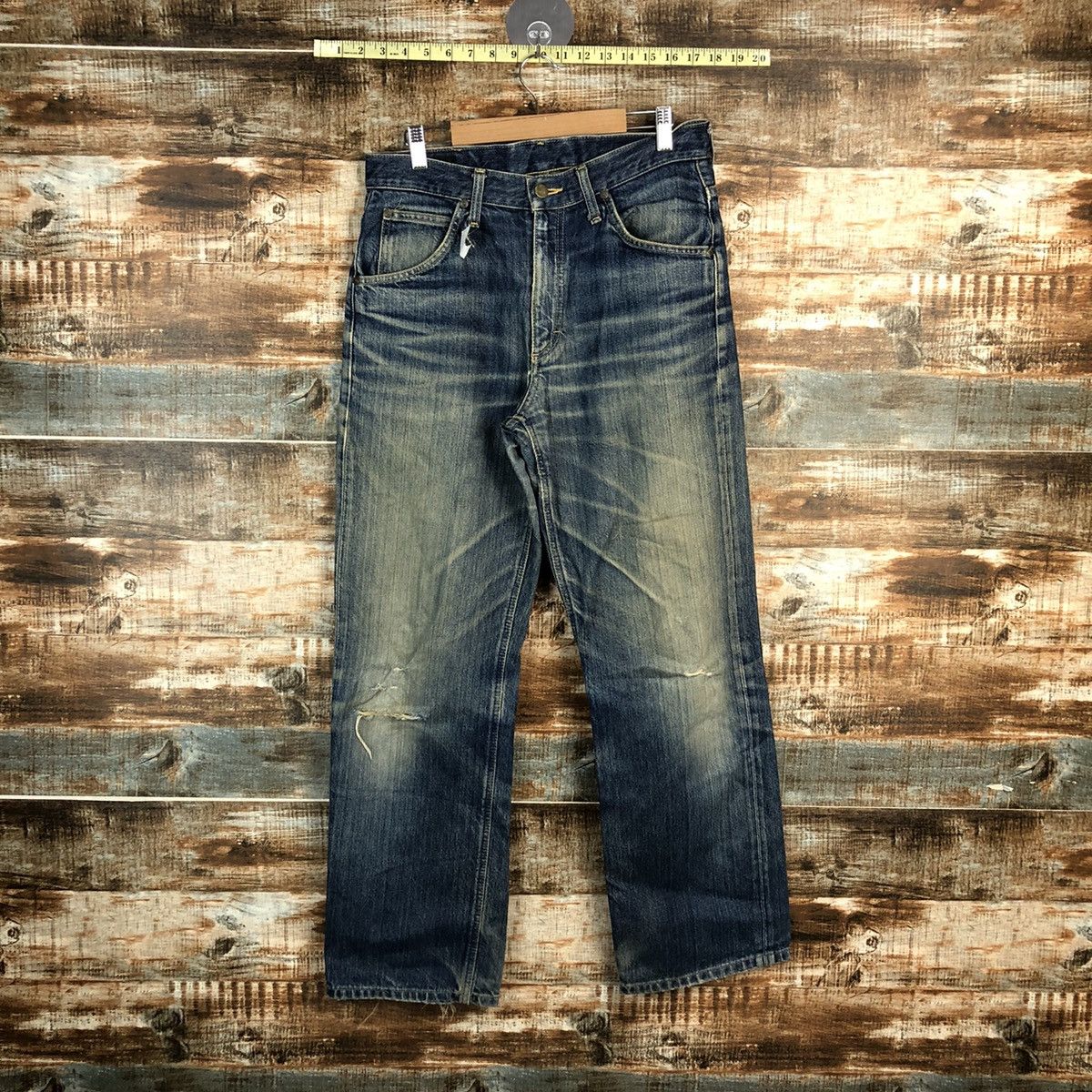 Lee DL Lee Riders Blue Distressed Denim Pants #C092 Size US 30 / EU 46 - 1 Thumbnail