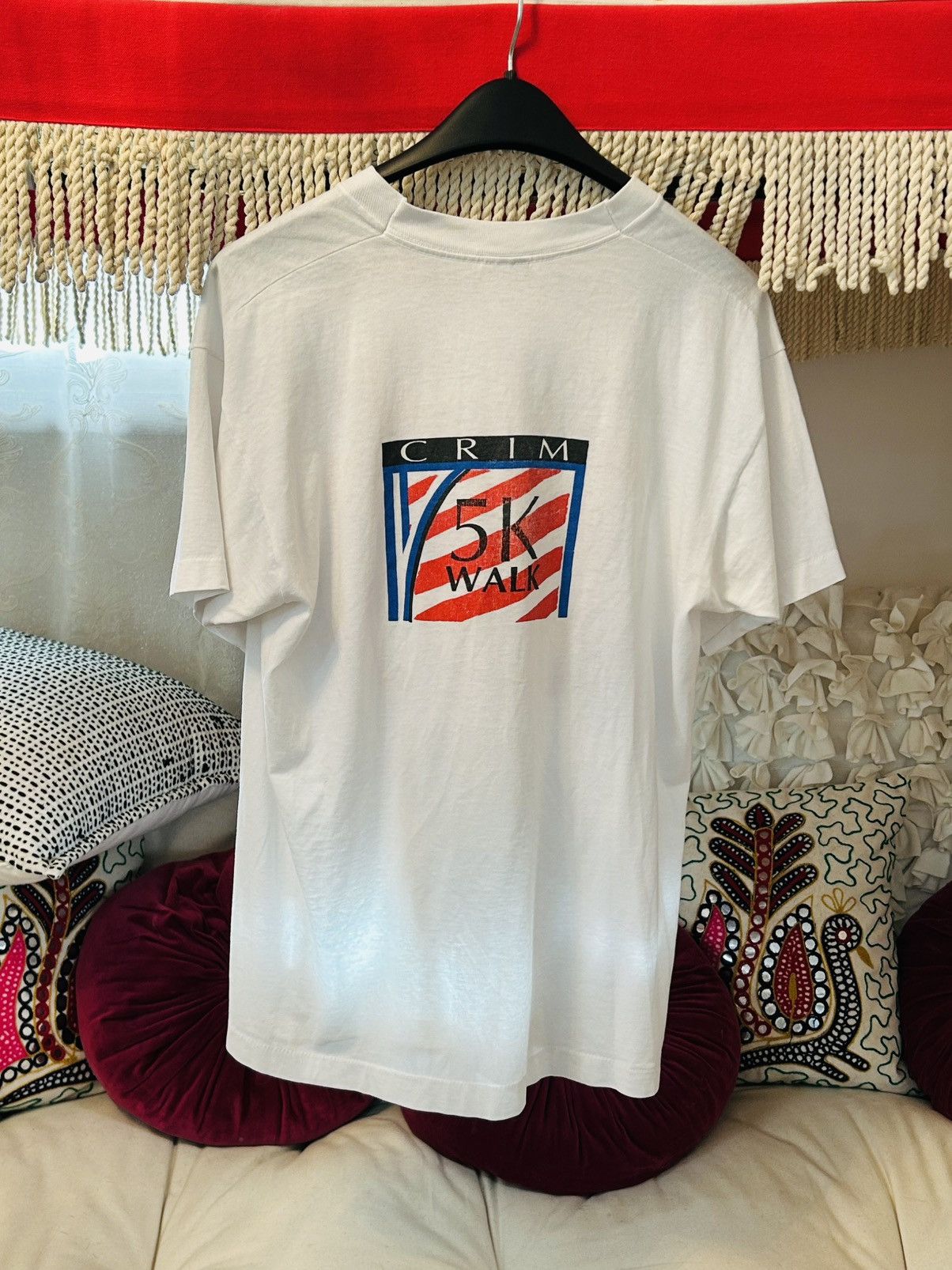 Fruit Of The Loom Vintage Single Stitch Crim Festival Of Races T-shirt Size US L / EU 52-54 / 3 - 3 Thumbnail