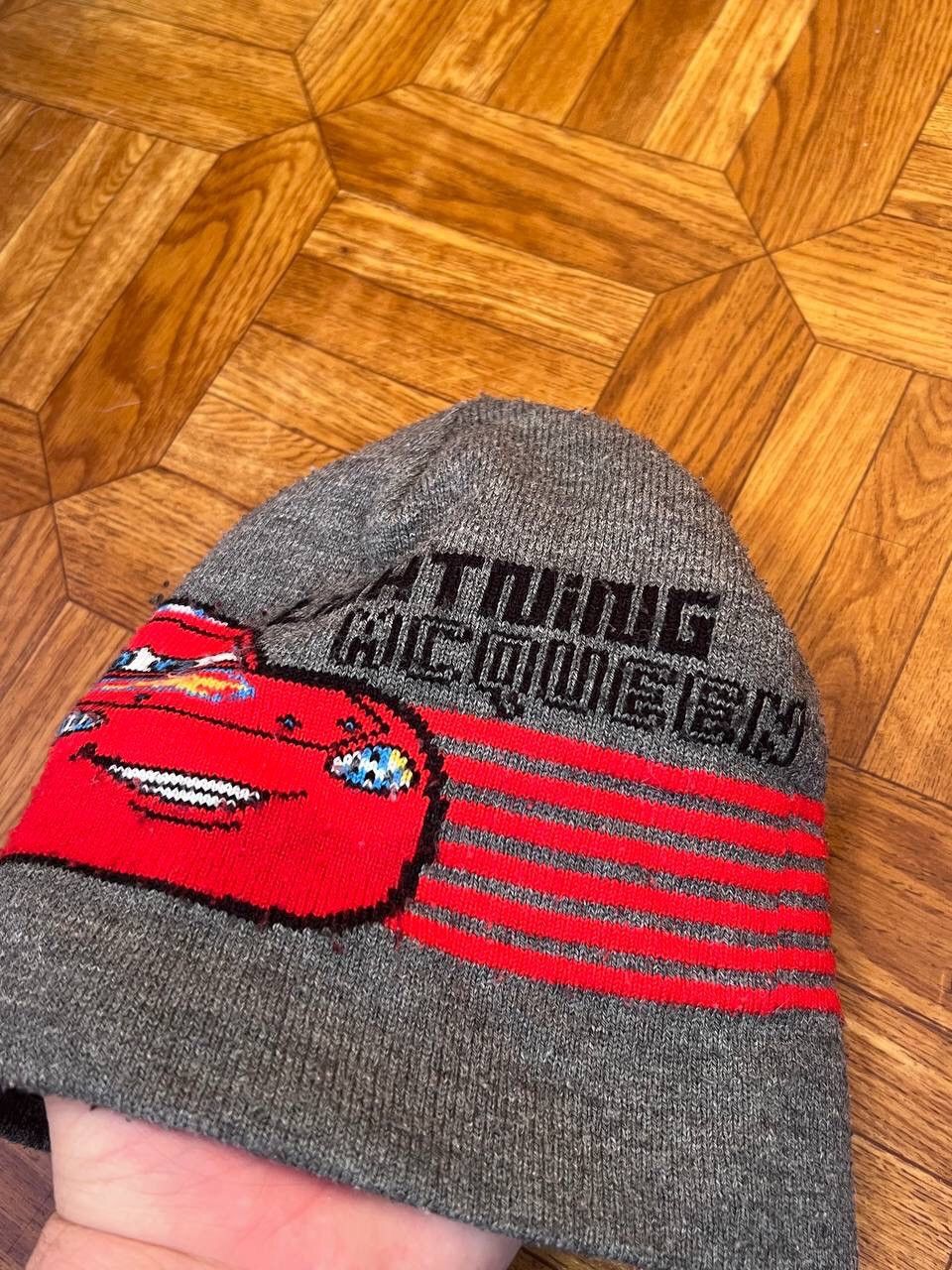 Japanese Brand × Vintage Y2k Lightning McQueen Beanie Hat Car Big Logo 00s Size ONE SIZE - 3 Thumbnail