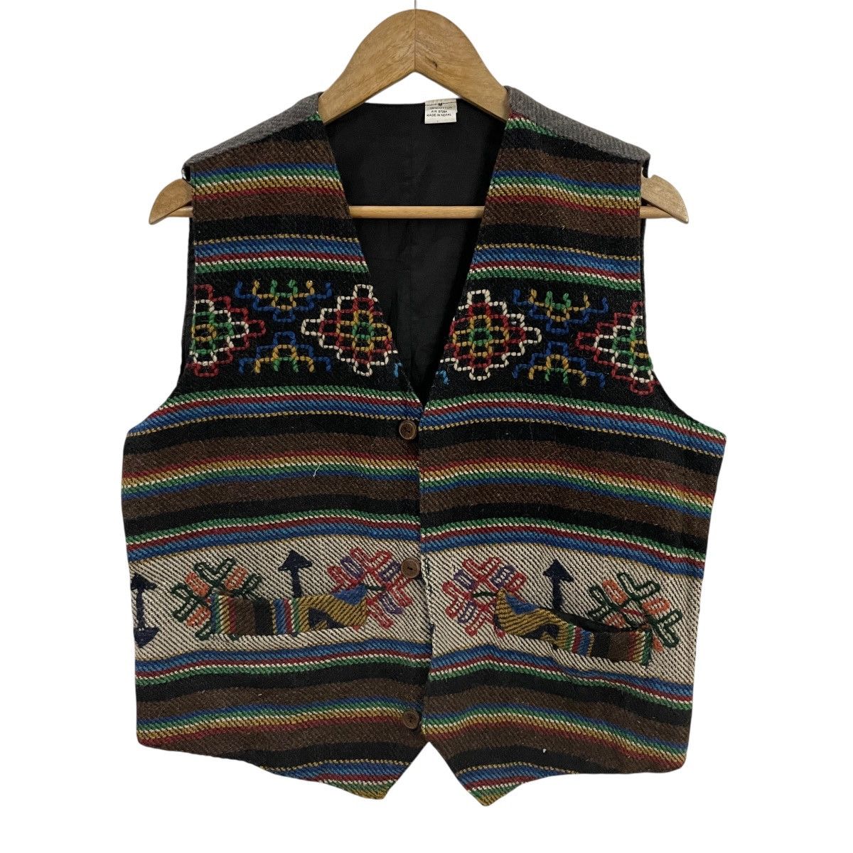 Handmade Vintage Handmade Art Utility Vest Size US M / EU 48-50 / 2 - 1 Thumbnail