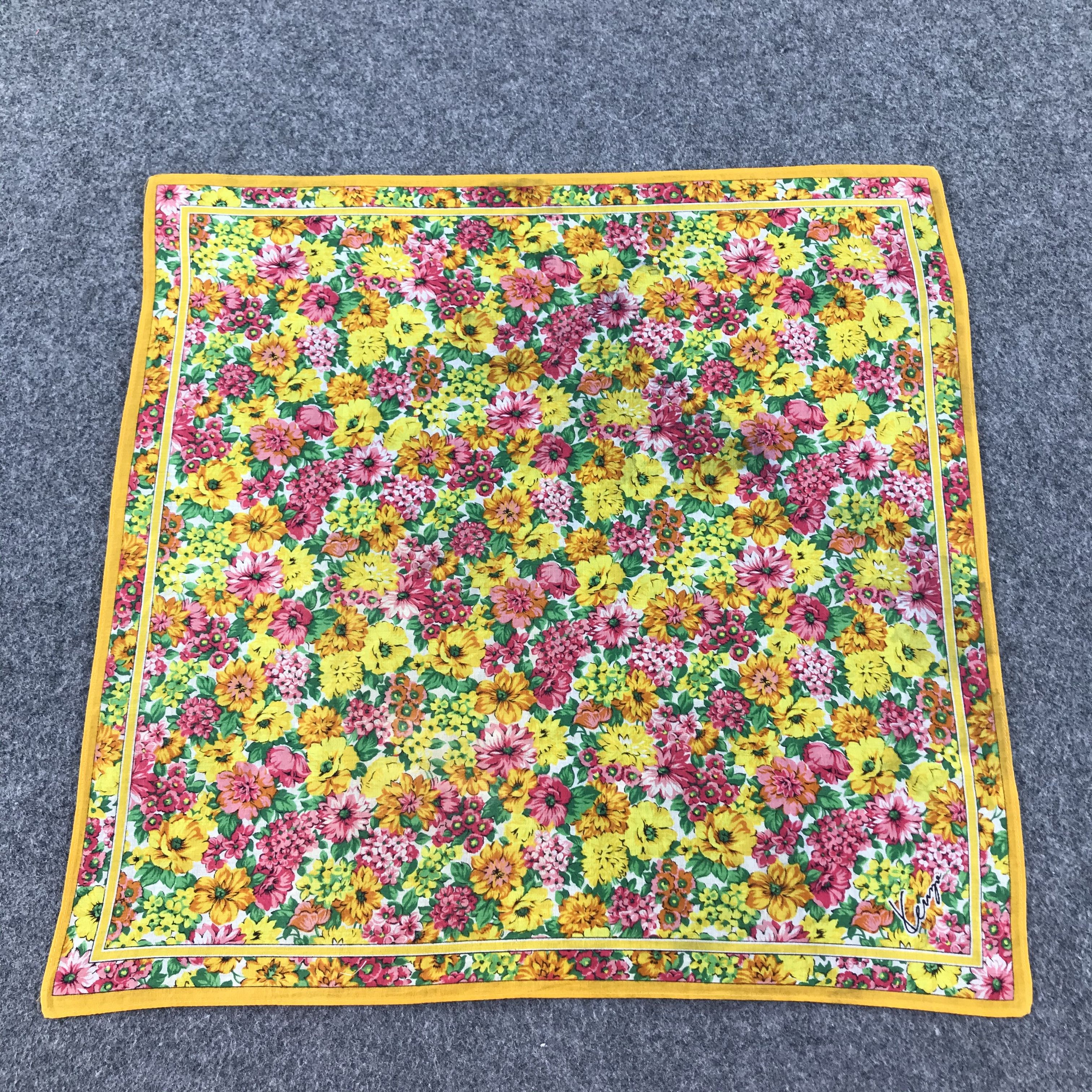 Kenzo Kenzo Floral Handkerchief Neckerchief Bandana H116 Size ONE SIZE - 1 Thumbnail