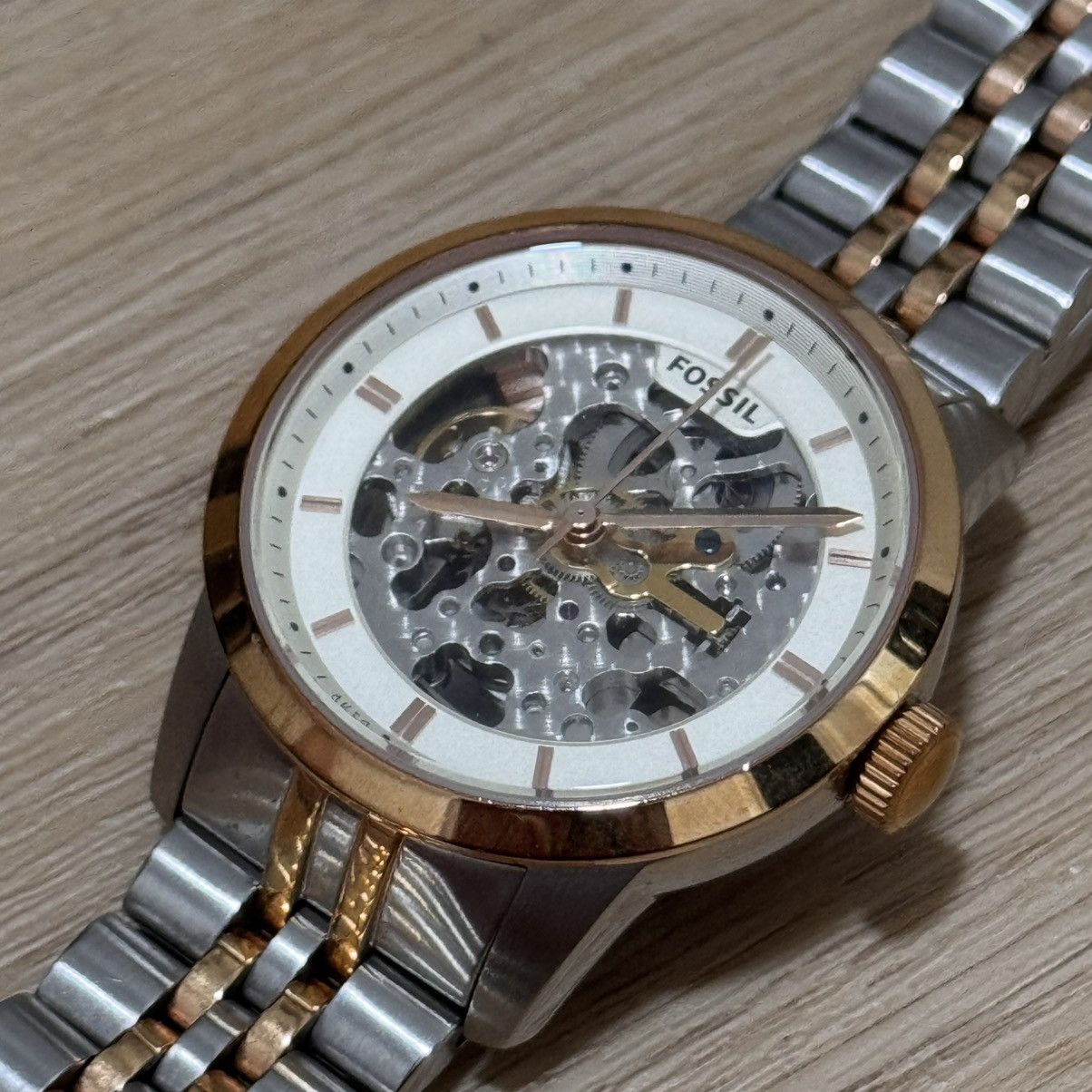 レア】フォッシル腕時計O-RING FOSSIL STARCK Fossil Philippe Starck watch O-Ring - Metal Band with Orange