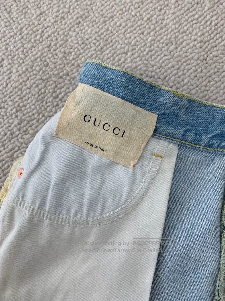 Gucci Gucci Embroidered floral denim shorts Size 24" / US 00 / IT 34 - 5 Thumbnail