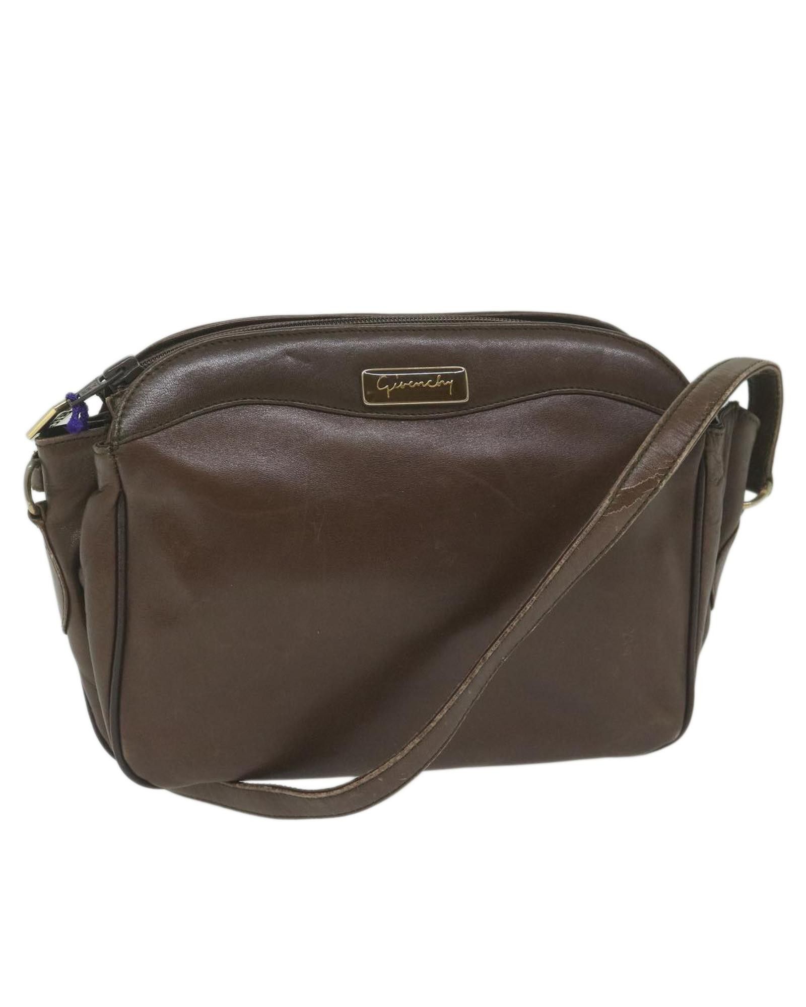 image of Brown Leather Shoulder Bag - Givenchy, Women's