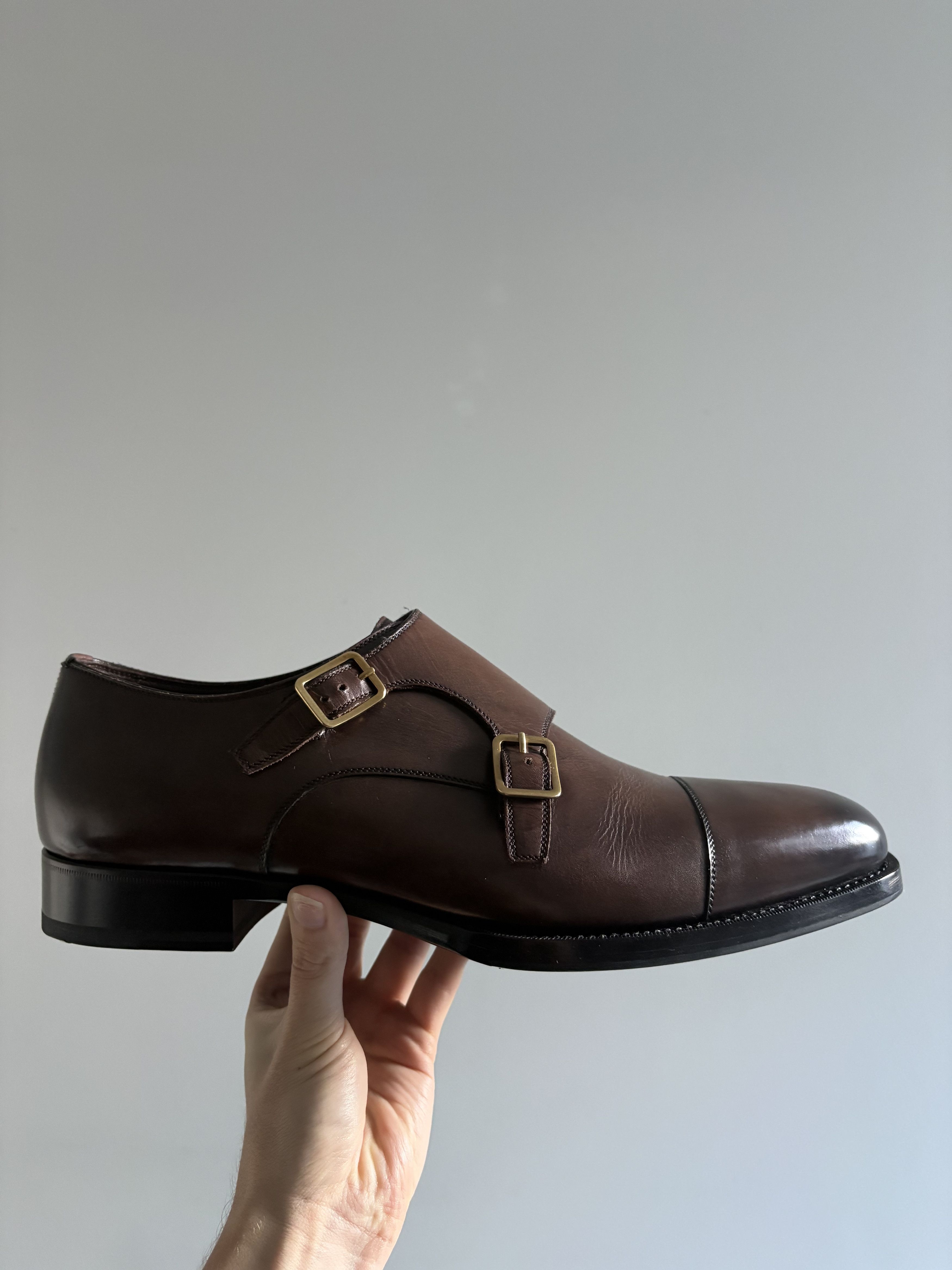 Tom Ford Tom Ford Double Monk Brown Dress Shoe Size US 11 / EU 44 - 4 Thumbnail