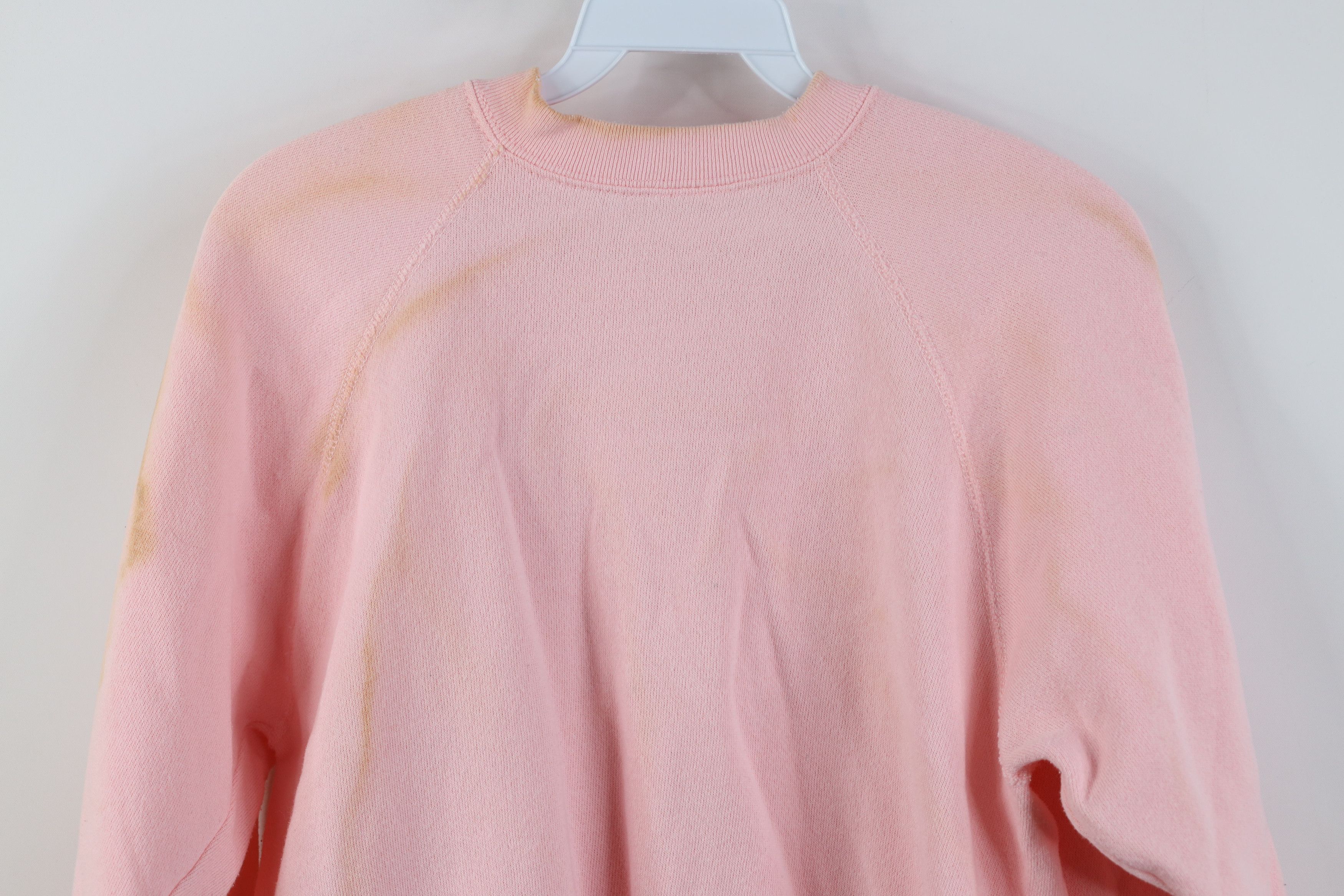 Vintage Vintage 80s 90s Streetwear Blank Crewneck Sweatshirt Pink Size S / US 4 / IT 40 - 15 Thumbnail